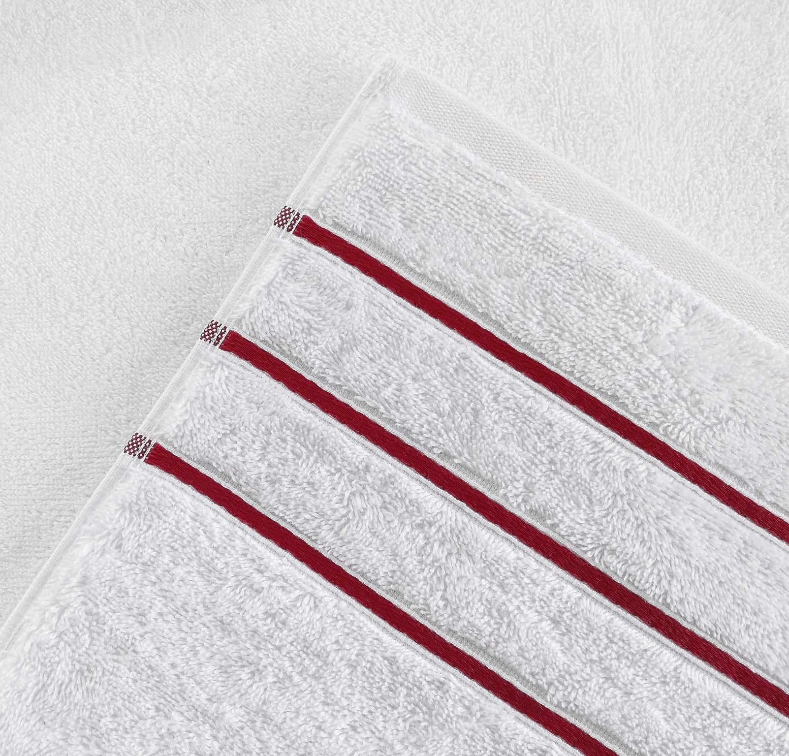 American-softlinen - Salem 6 Piece Turkish Cotton Luxury Towel Set - Bordeaux-Red - 6