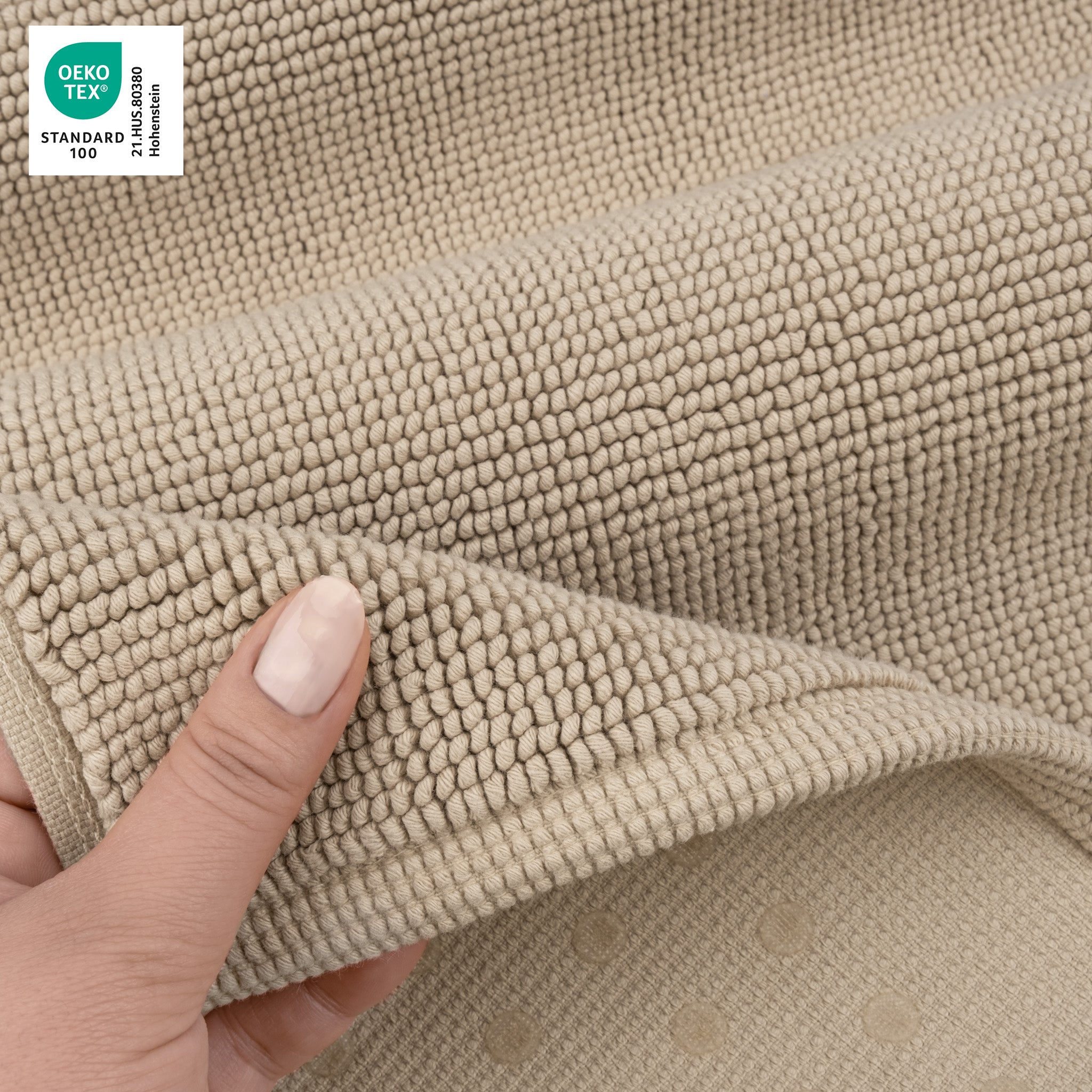 American-softlinen 100% Cotton Bath Mat Rugs, 17x24 inches Slip Resistant Bottom Base Bath Mats for Bathroom