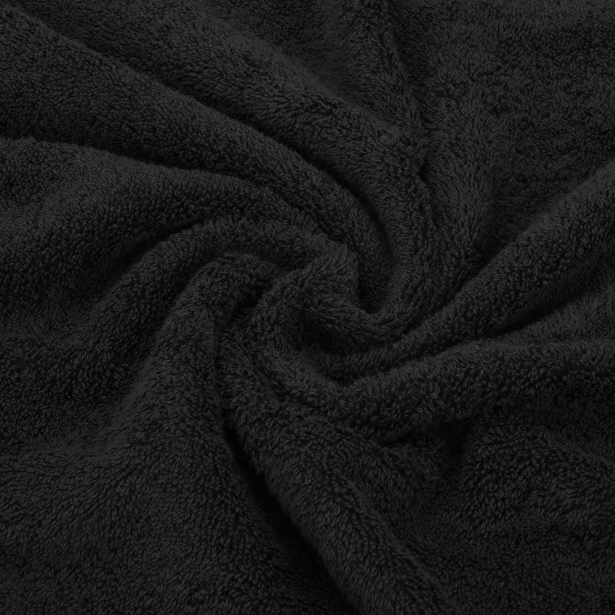 American-softlinen 3 Piece Best Bath Towels Set 100% Cotton Turkish Towels with 20 Different Colors Black-7