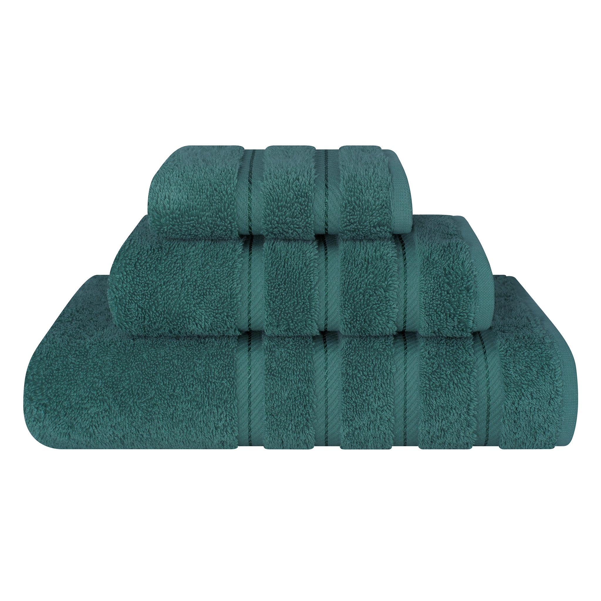 American-softlinen 3 Piece Best Bath Towels Set 100% Cotton Turkish Towels with 20 Different Colors Teal-1