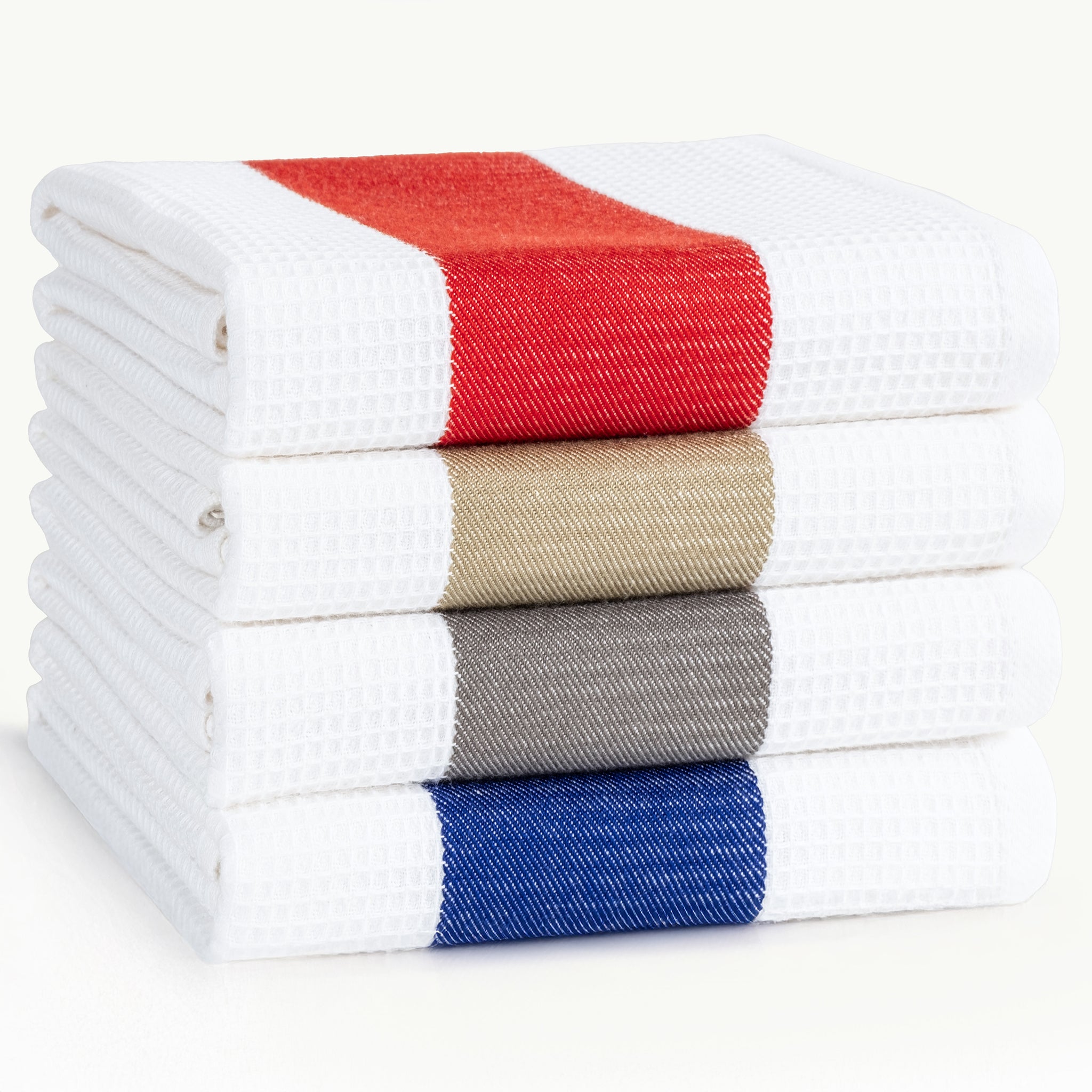 American-softlinen 4 Packed Dish Towels, 100% Cotton Dish Cloths for Kitchen (BEST PRICE💖 )