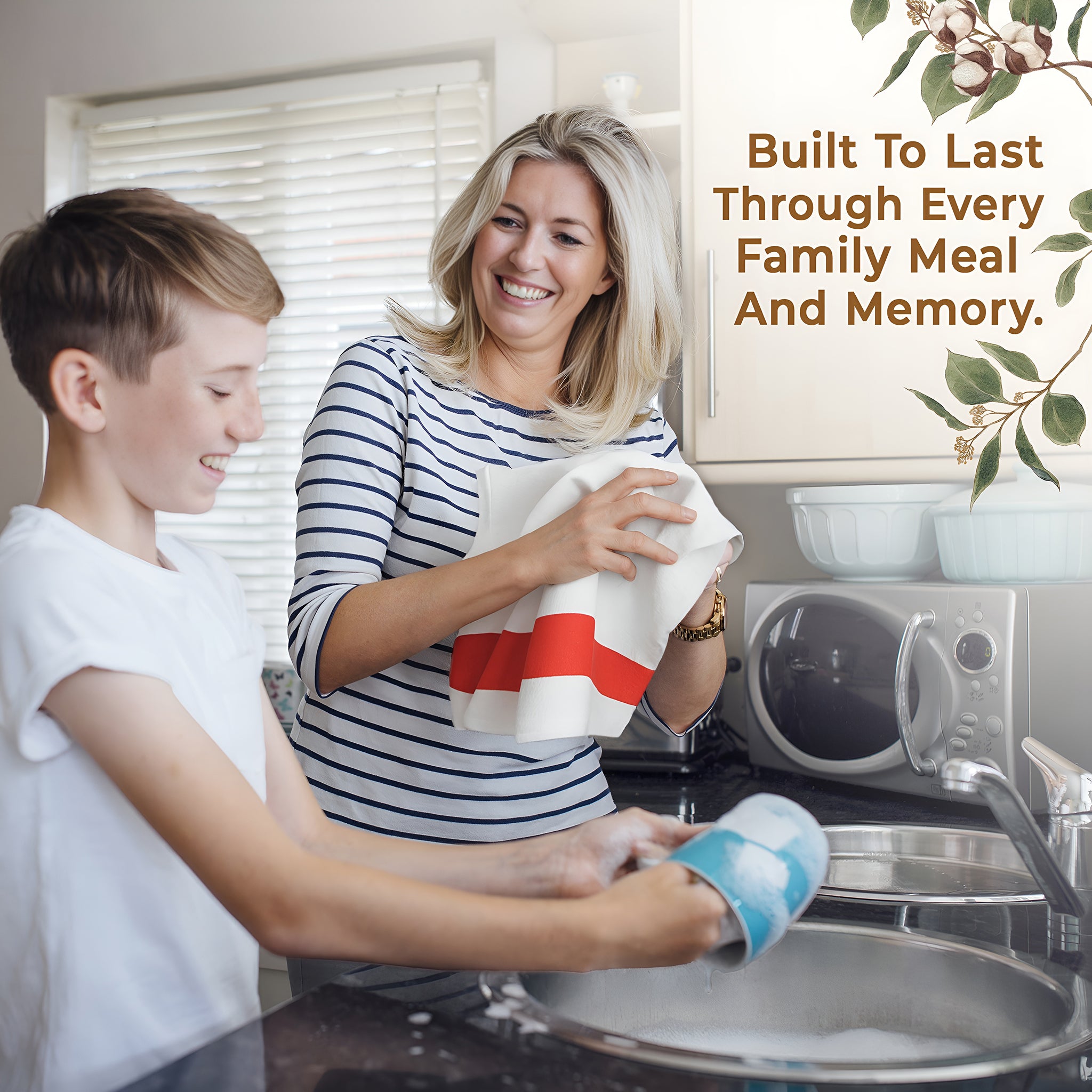 American-softlinen 4 Packed Dish Towels, 100% Cotton Dish Cloths for Kitchen (BEST PRICE💖 )