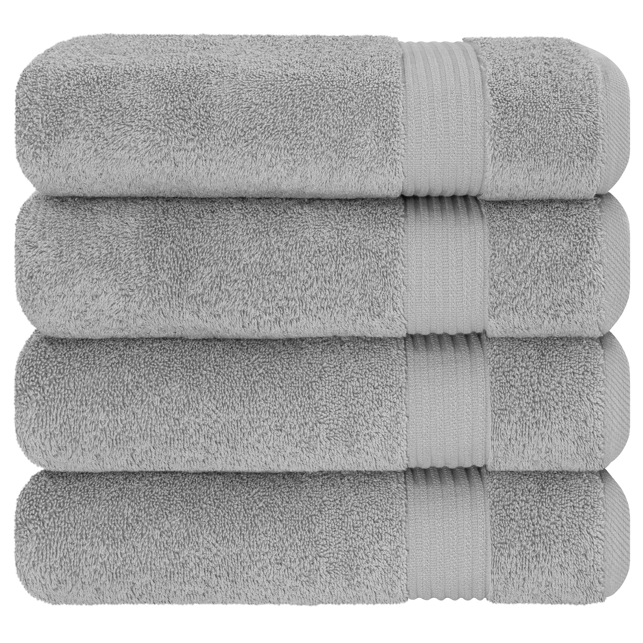 American-softlinen Bekos 100% Cotton Turkish 4-Piece Bath Towel Sets, Wholesale Luxury Bath Towels