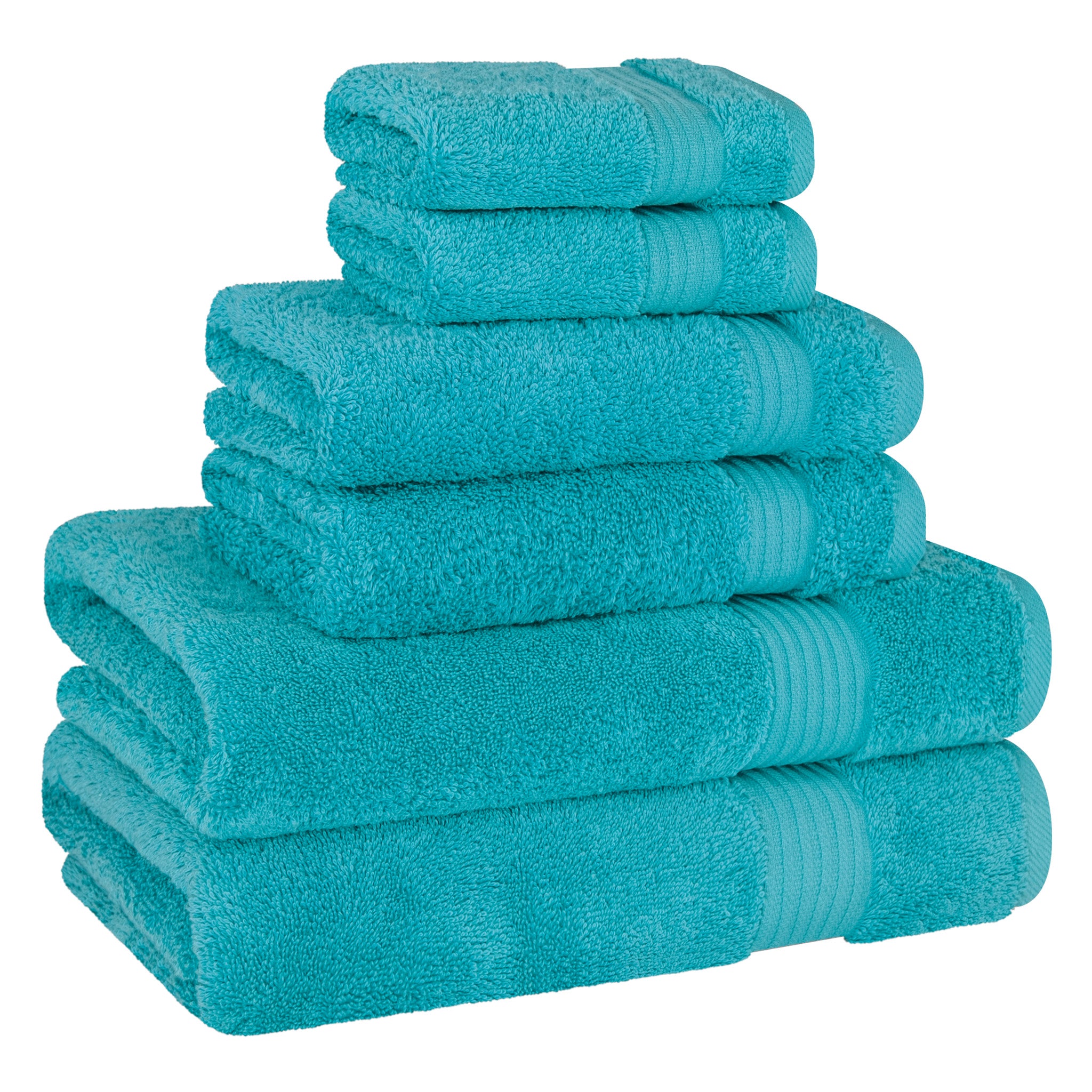 American-softlinen Bekos 100% Cotton 6-Piece Turkish Bath Towel Sets, Wholesale Luxury Bath Towels