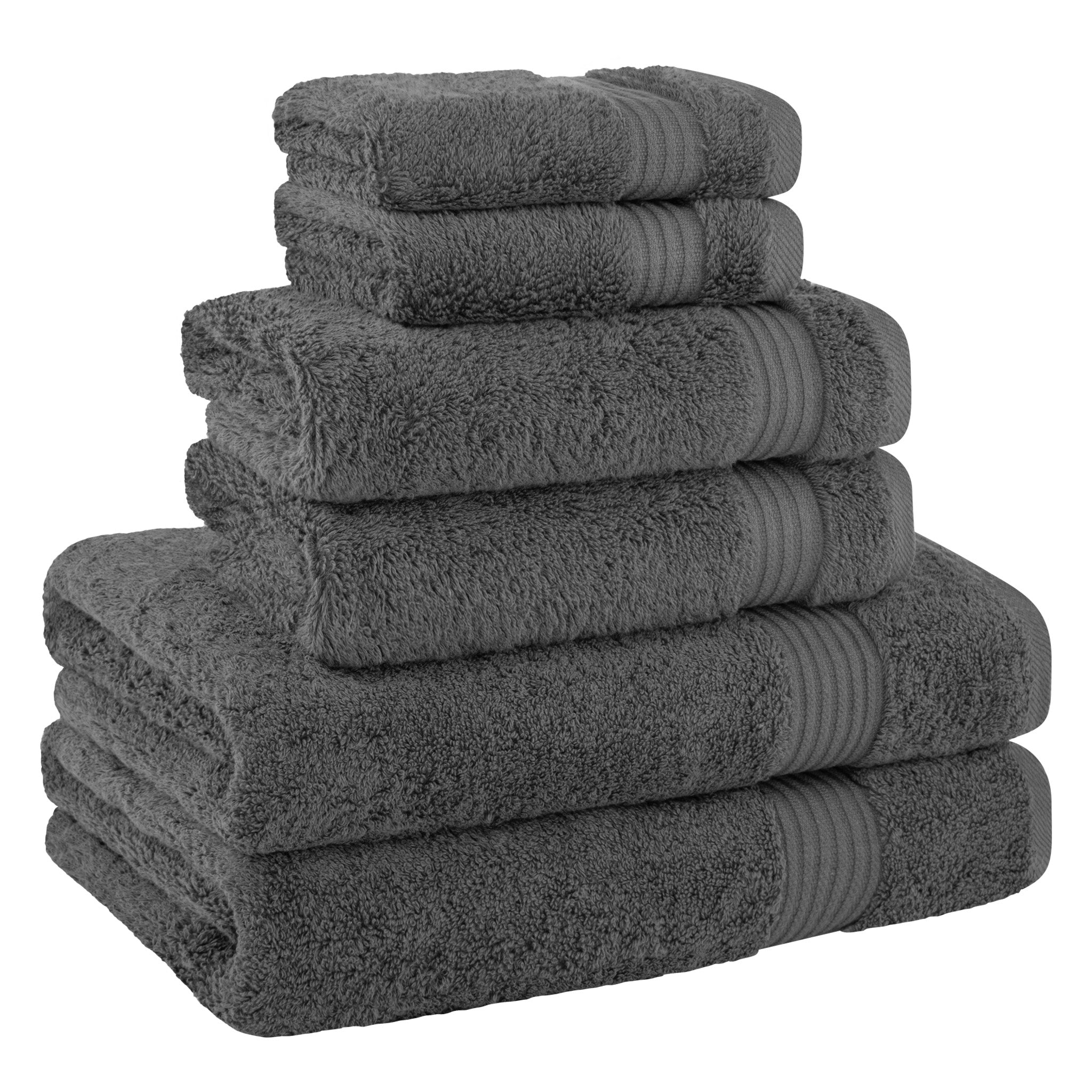 American-softlinen Bekos 100% Cotton 6-Piece Turkish Bath Towel Sets, Wholesale Luxury Bath Towels