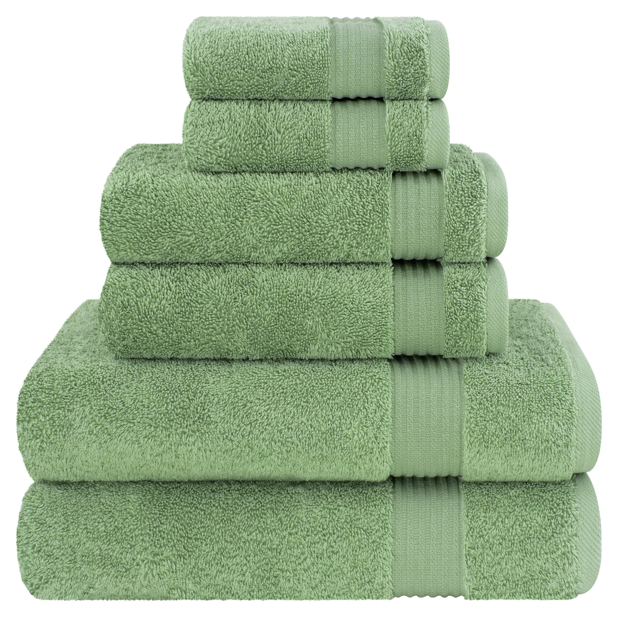 American-softlinen Bekos 100% Cotton 6-Piece Turkish Bath Towel Sets, Wholesale Luxury Bath Towels