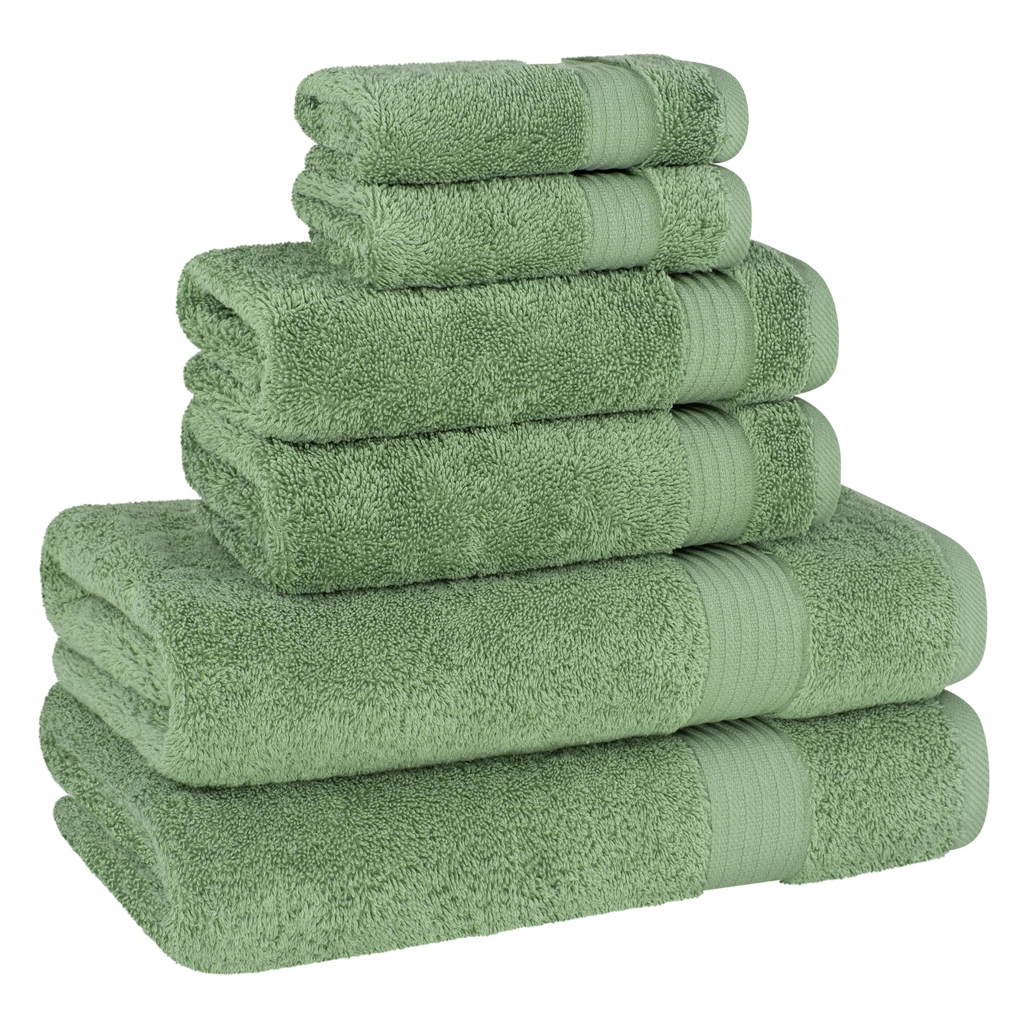 American-softlinen Bekos 100% Cotton 6-Piece Turkish Bath Towel Sets, Wholesale Luxury Bath Towels