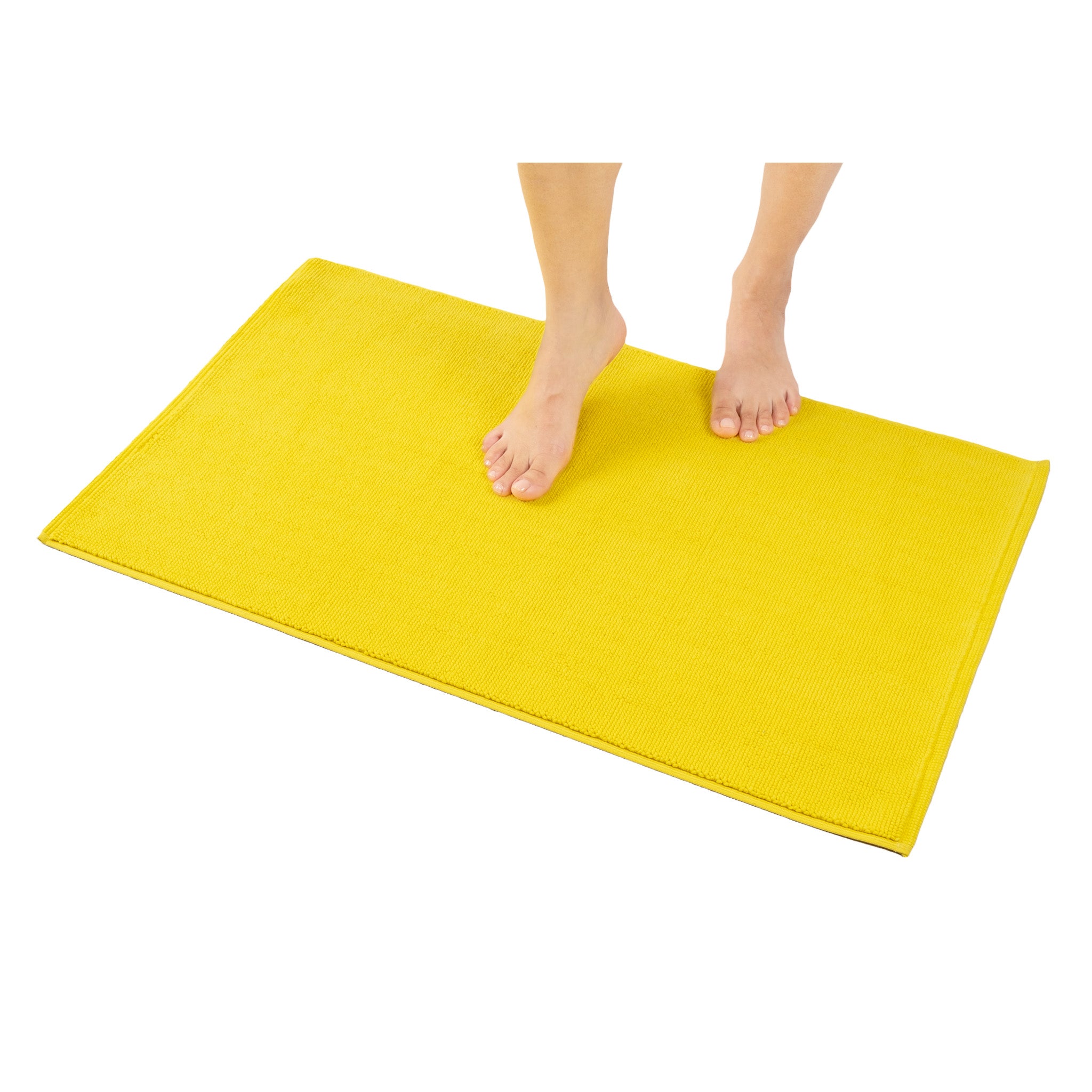 American-softlinen 100% Cotton Non-Slip 17x24 Inch Bath Rug Wholesale yellow-1
