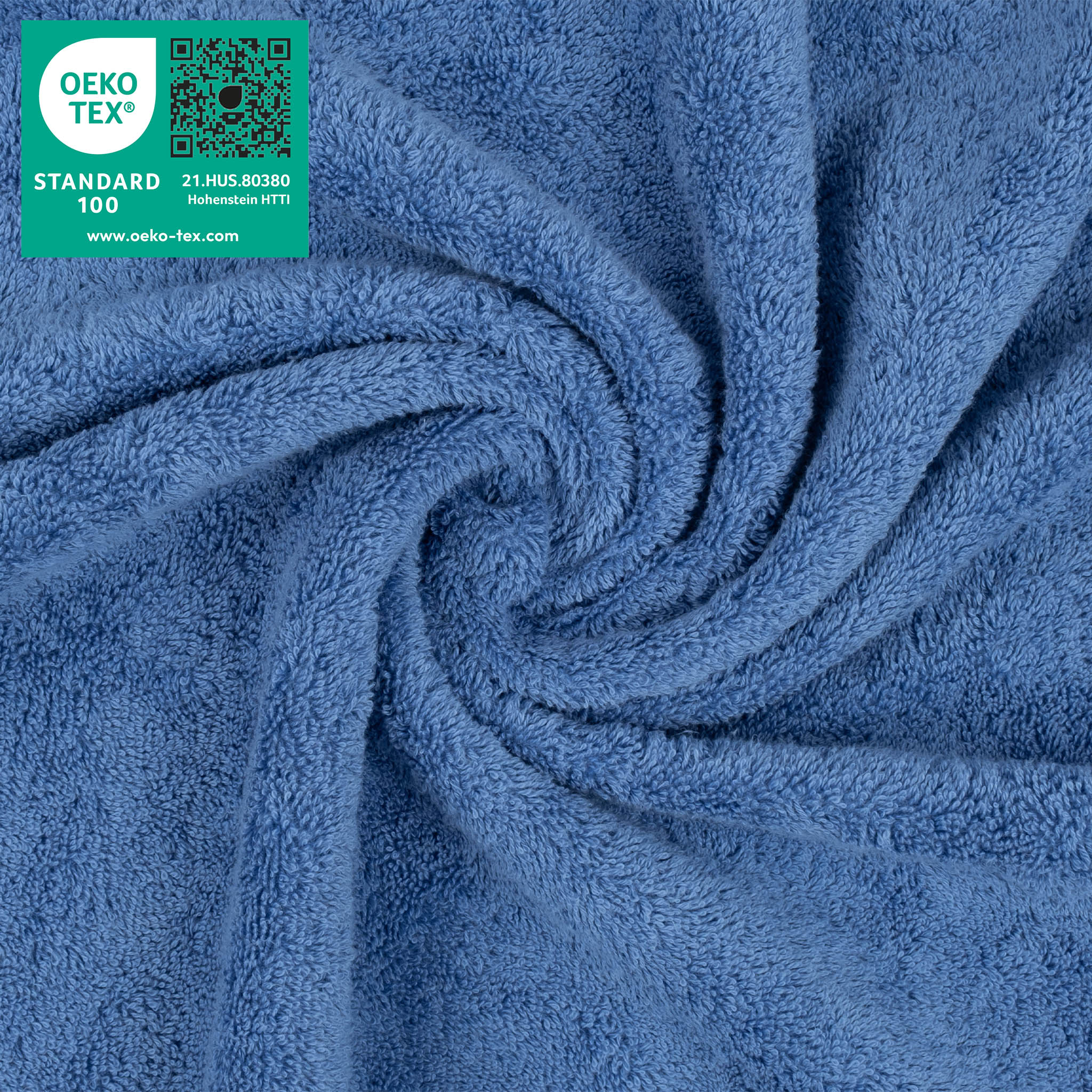 American-softlinen 100% Turkish Cotton 4 Piece Washcloth Set - Wholesale - electric-blue-3