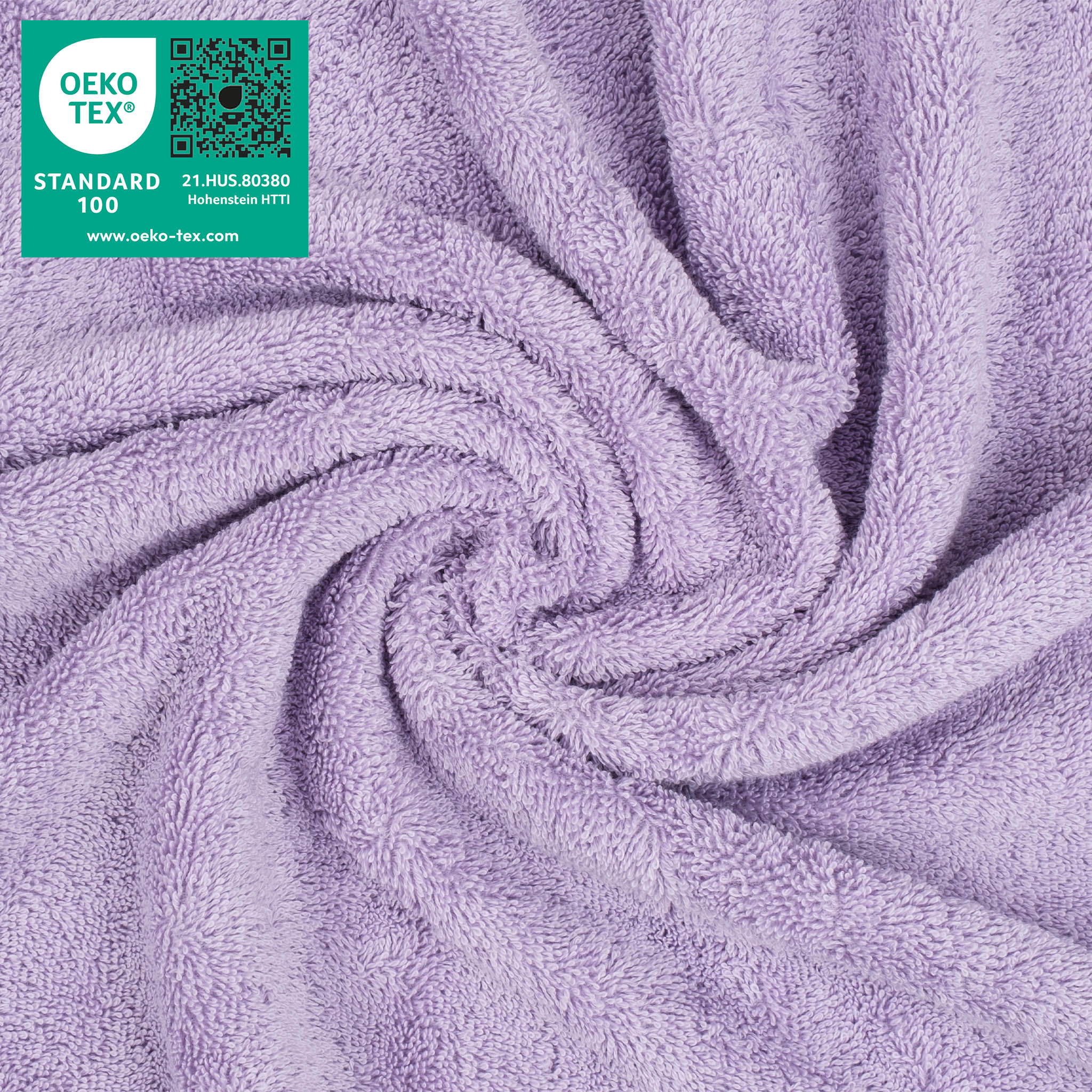 American-softlinen 100% Turkish Cotton 4 Piece Washcloth Set - Wholesale - lilac-3