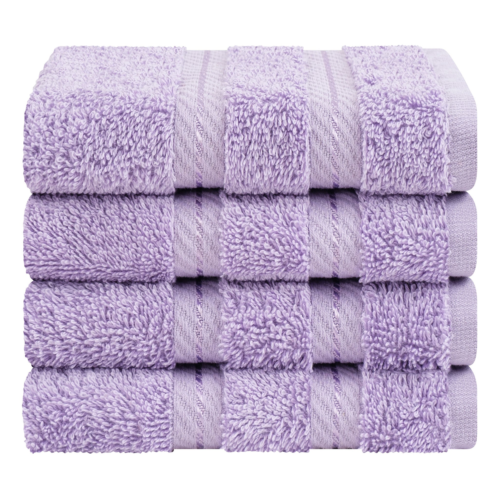 American-softlinen 100% Turkish Cotton 4 Piece Washcloth Set - Wholesale - lilac-7
