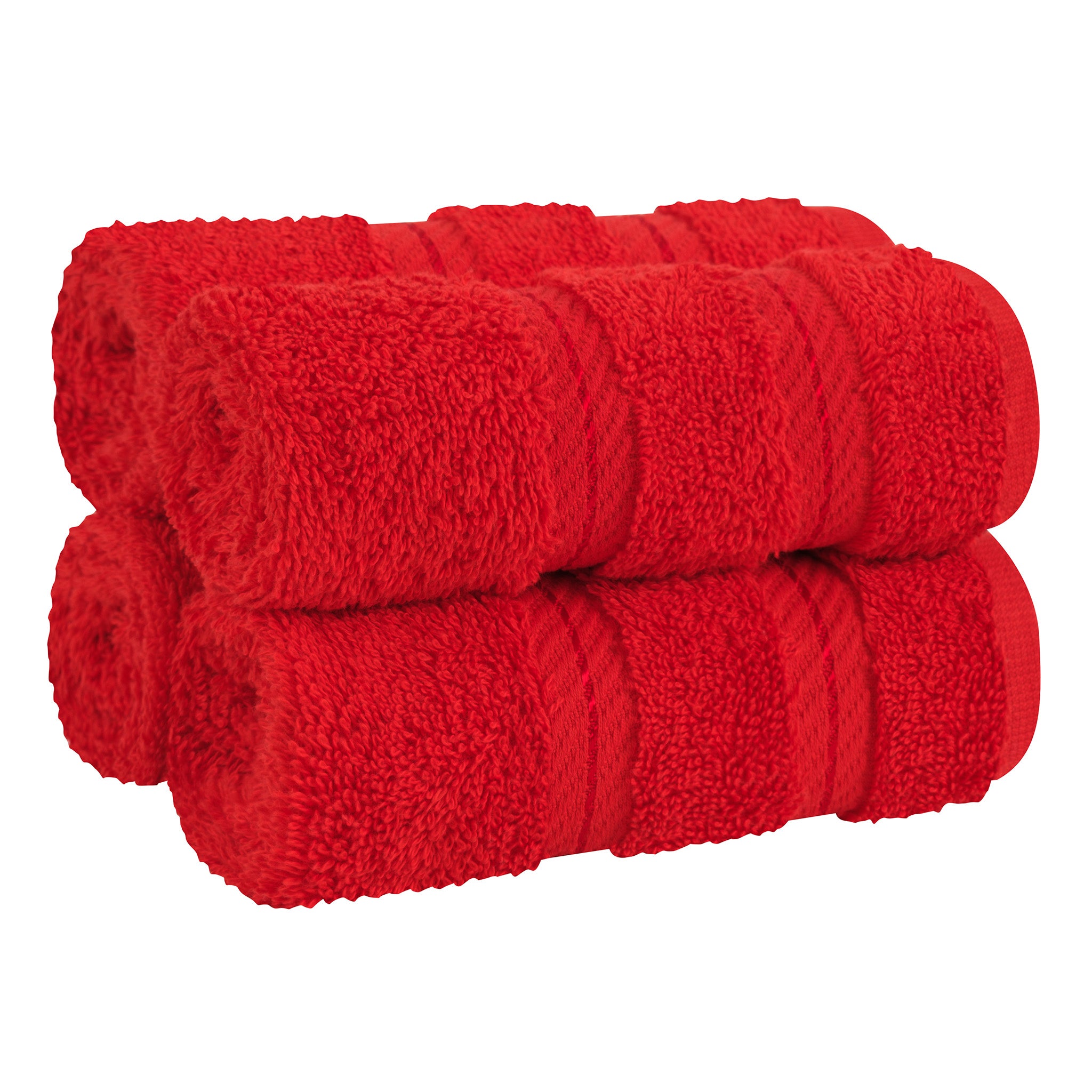 American-softlinen 100% Turkish Cotton 4 Piece Washcloth Set - Wholesale - red-1
