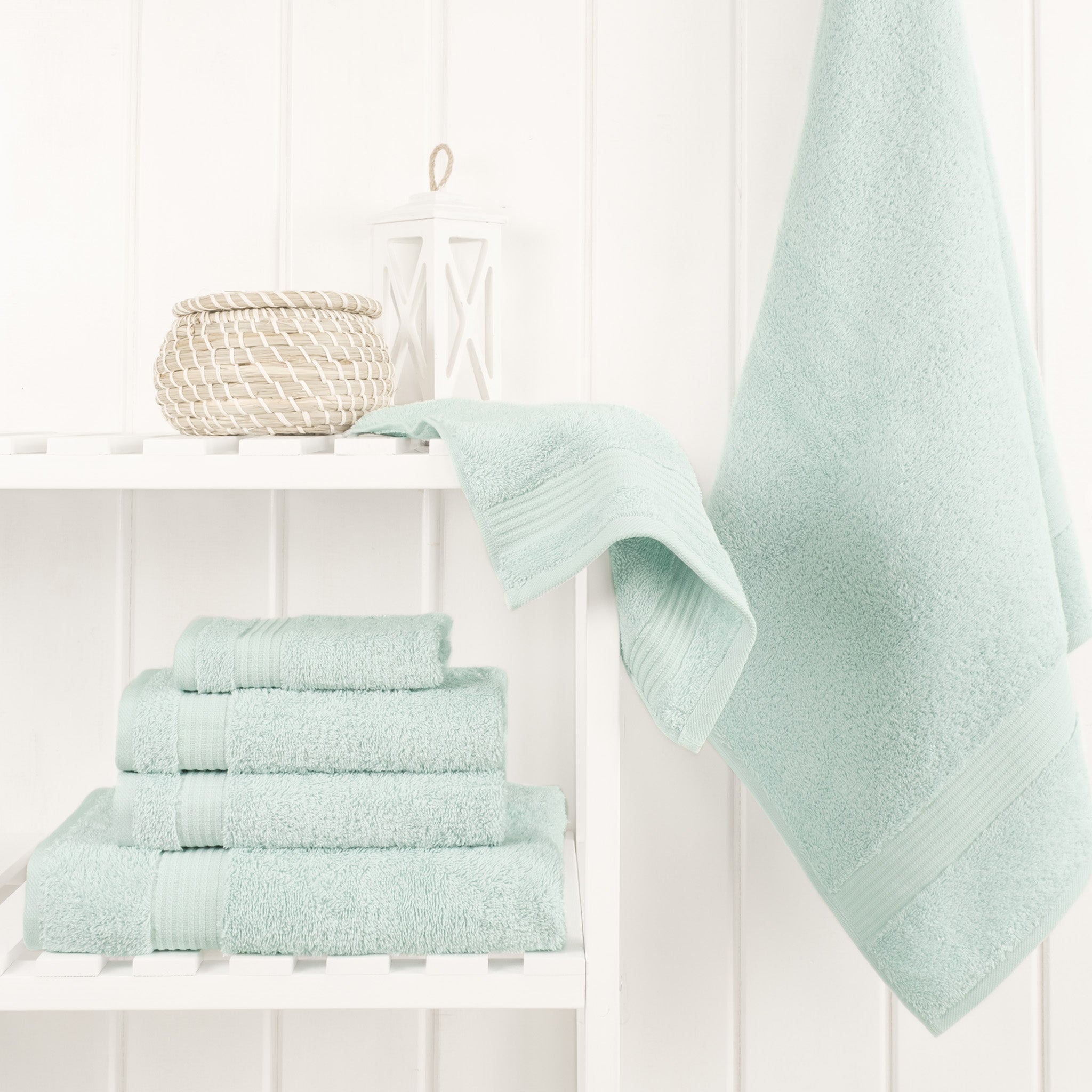American-softlinen Bekos 100% Cotton Turkish Towels 6 Piece Bath Towel Set -mint-02
