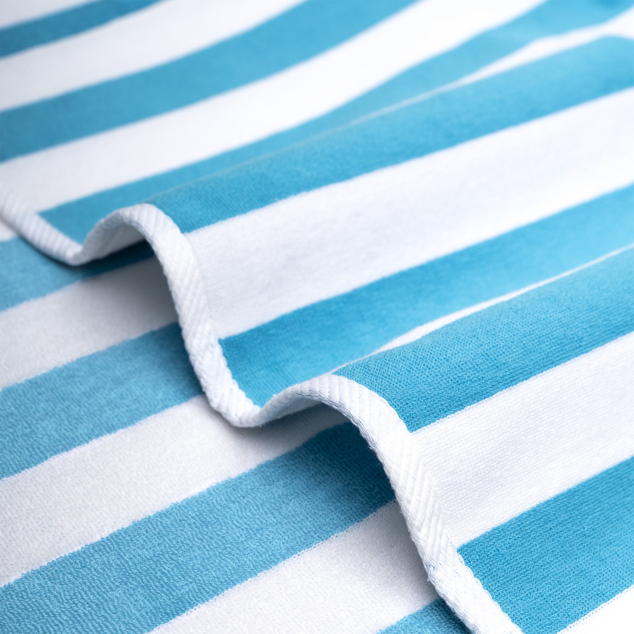 American-softlinen Cabana Striped Beach Towel 32 Set Case Pack -turquoise-blue-white-5