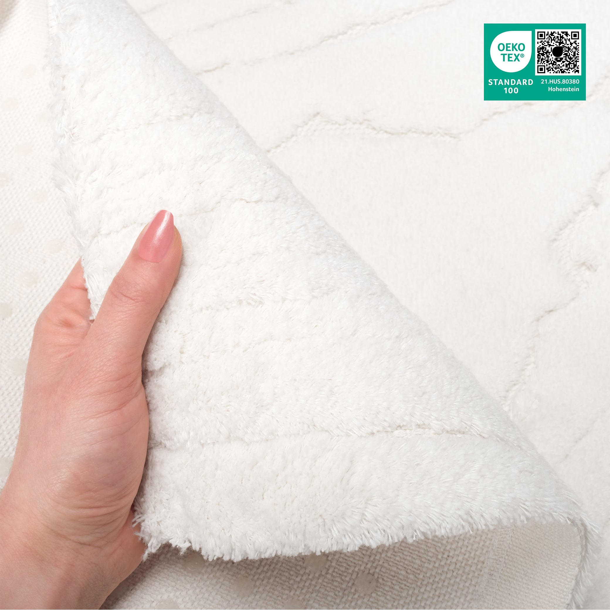 American-softlinen Lovi Bath Rug – 21"x34" Premium Cotton, Non-Slip Design - Bath Mats for Bathroom