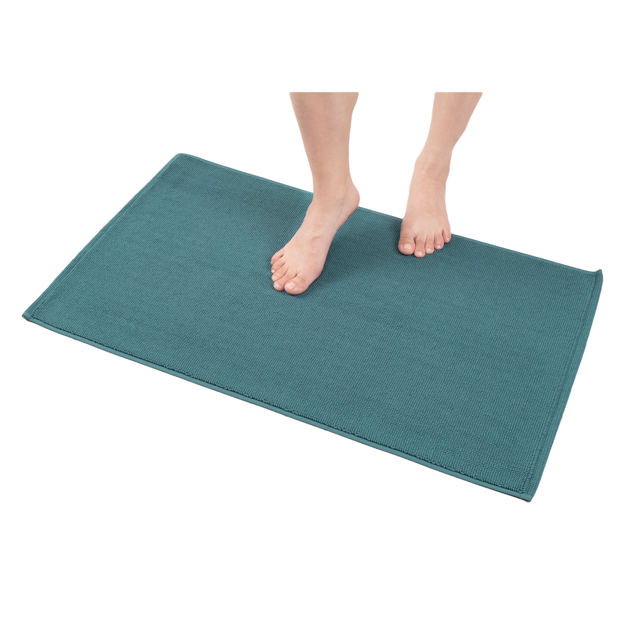 American-softlinen Non-slip 20x34 100% Cotton Bath Rug Wholesale colonial-blue-1