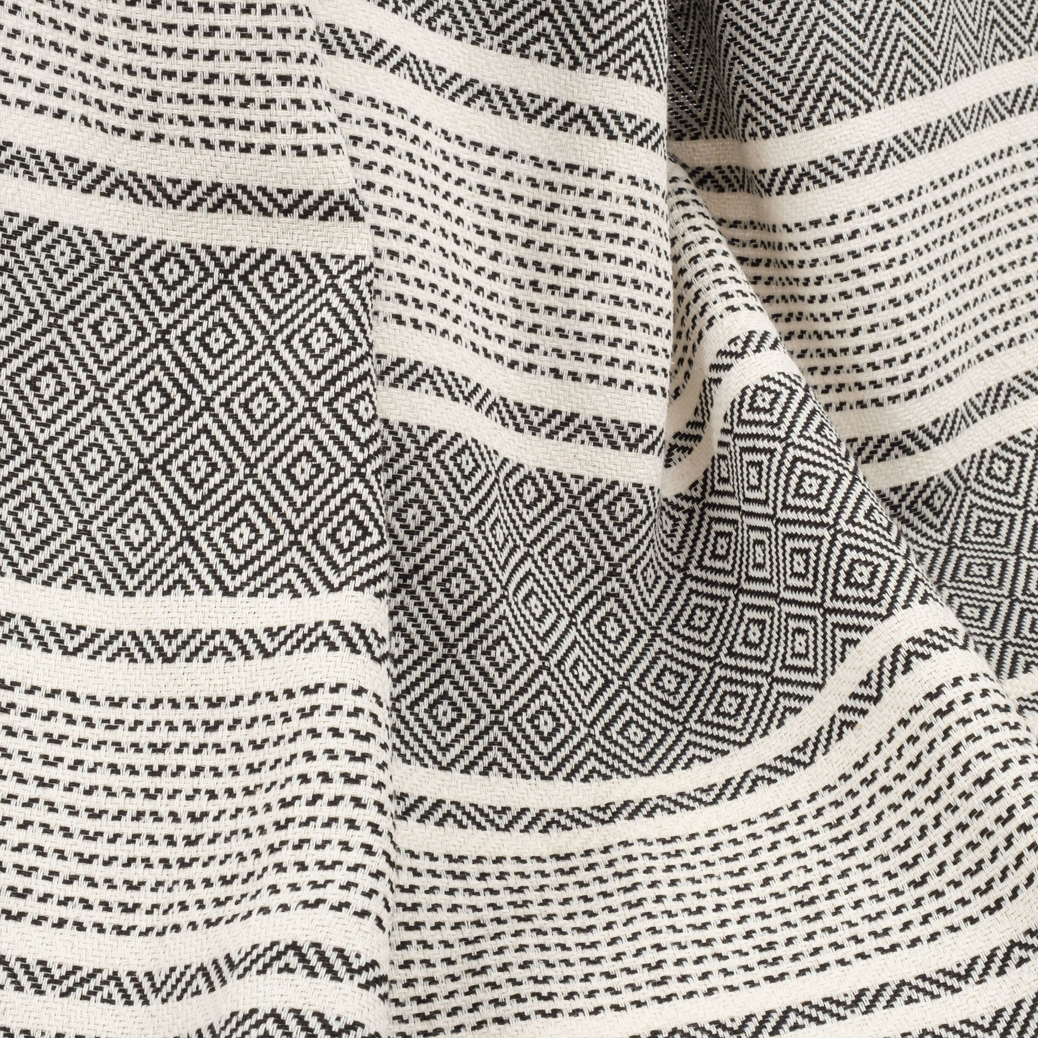 American-softlinen - 100% Cotton Turkish Peshtemal Towels 40x70 Inches - Black-Striped - 2