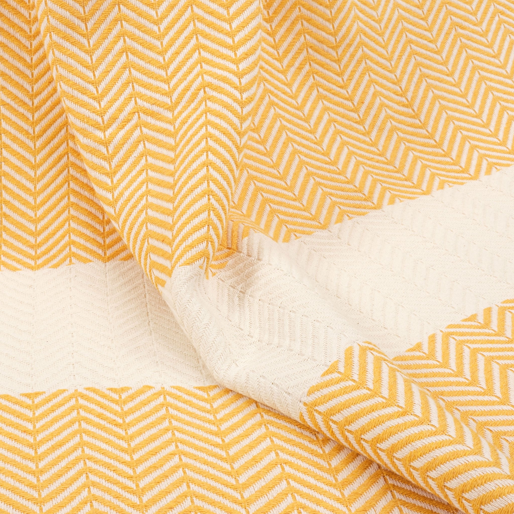 American-softlinen - 100% Cotton Turkish Peshtemal Towels 40x70 Inches - Yellow - 2