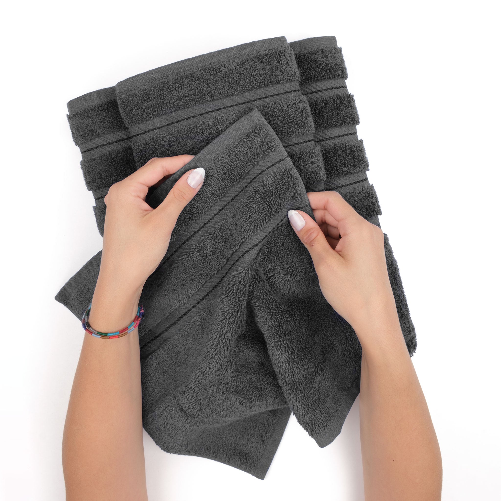 American-softlinen - 35x70 Jumbo Bath Sheet Turkish Bath Towel - 16 Piece Case Pack - Gray - 4