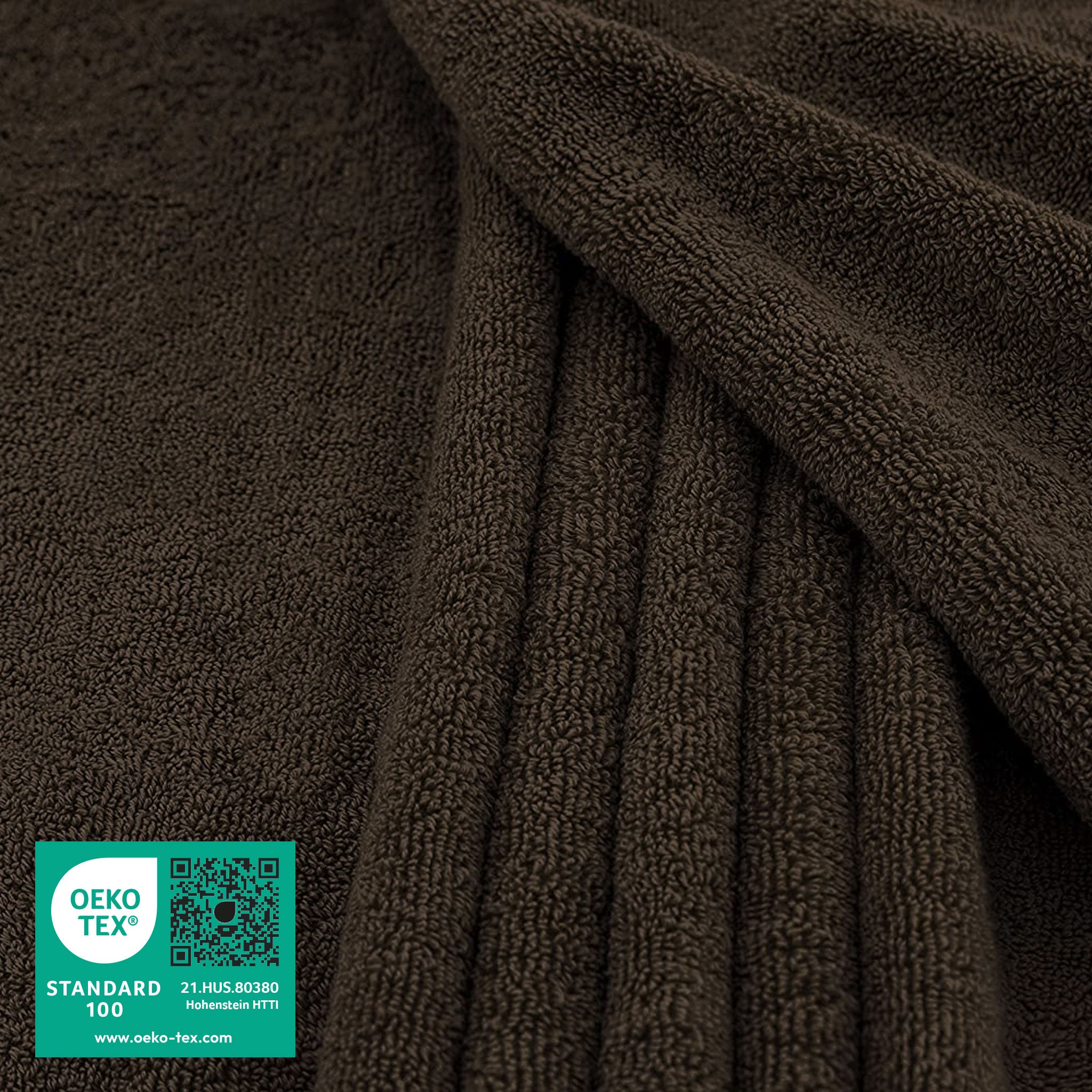 American-softlinen - 40x80 Inch Oversized Bath Sheet Turkish Bath Towel - 12 Piece Case Pack - Chocolate-Brown - 2