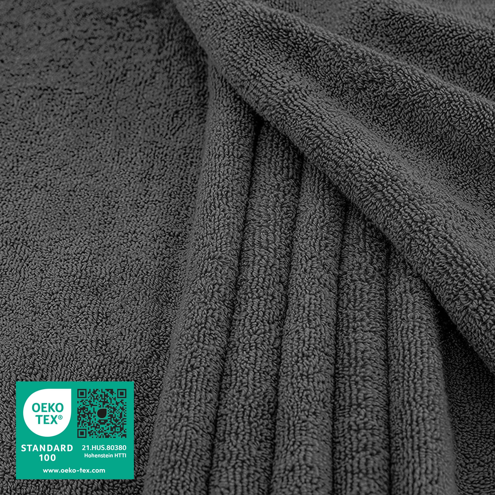 American-softlinen - 40x80 Inch Oversized Bath Sheet Turkish Bath Towel - 12 Piece Case Pack - Gray - 2