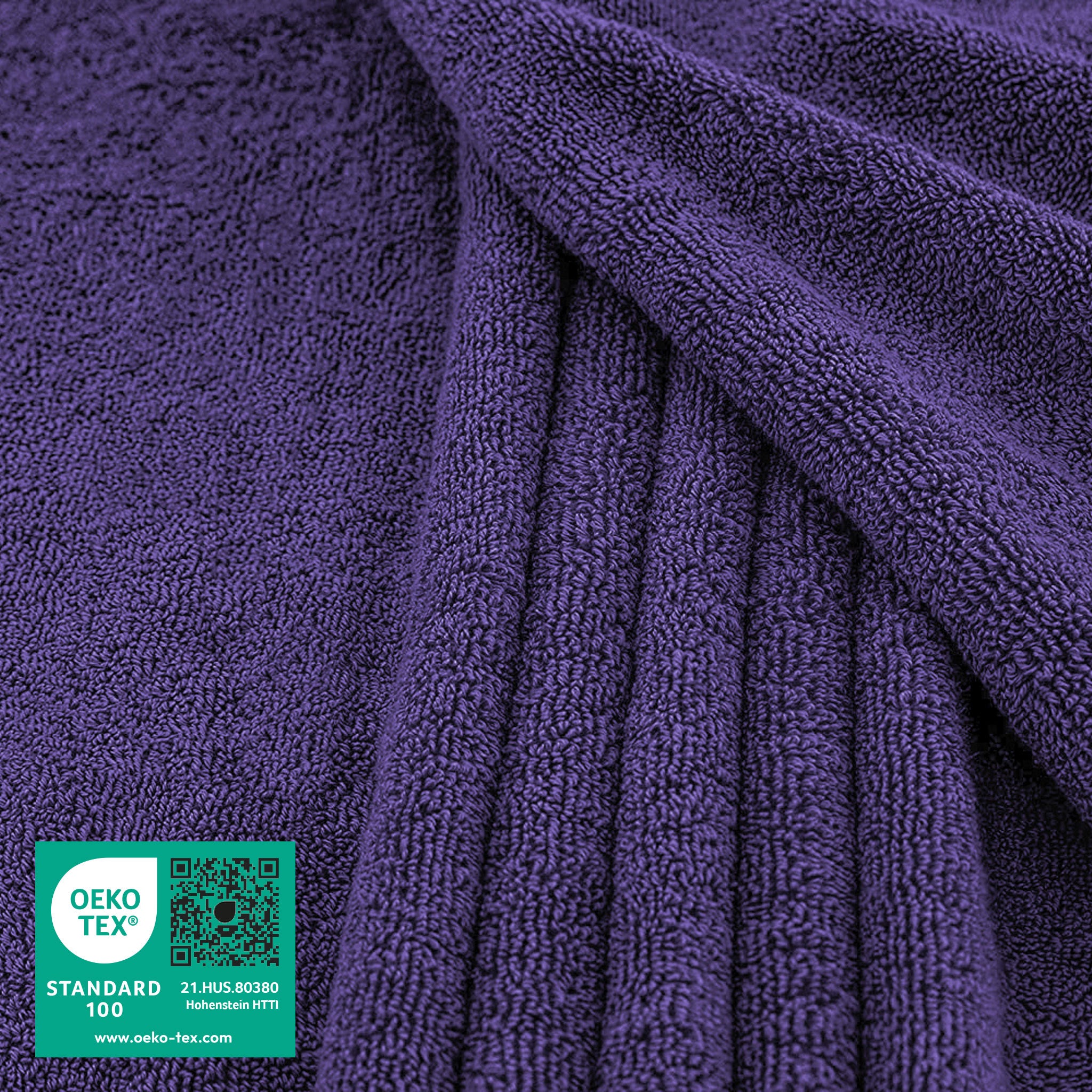 American-softlinen - 40x80 Inch Oversized Bath Sheet Turkish Bath Towel - 12 Piece Case Pack - Purple - 2
