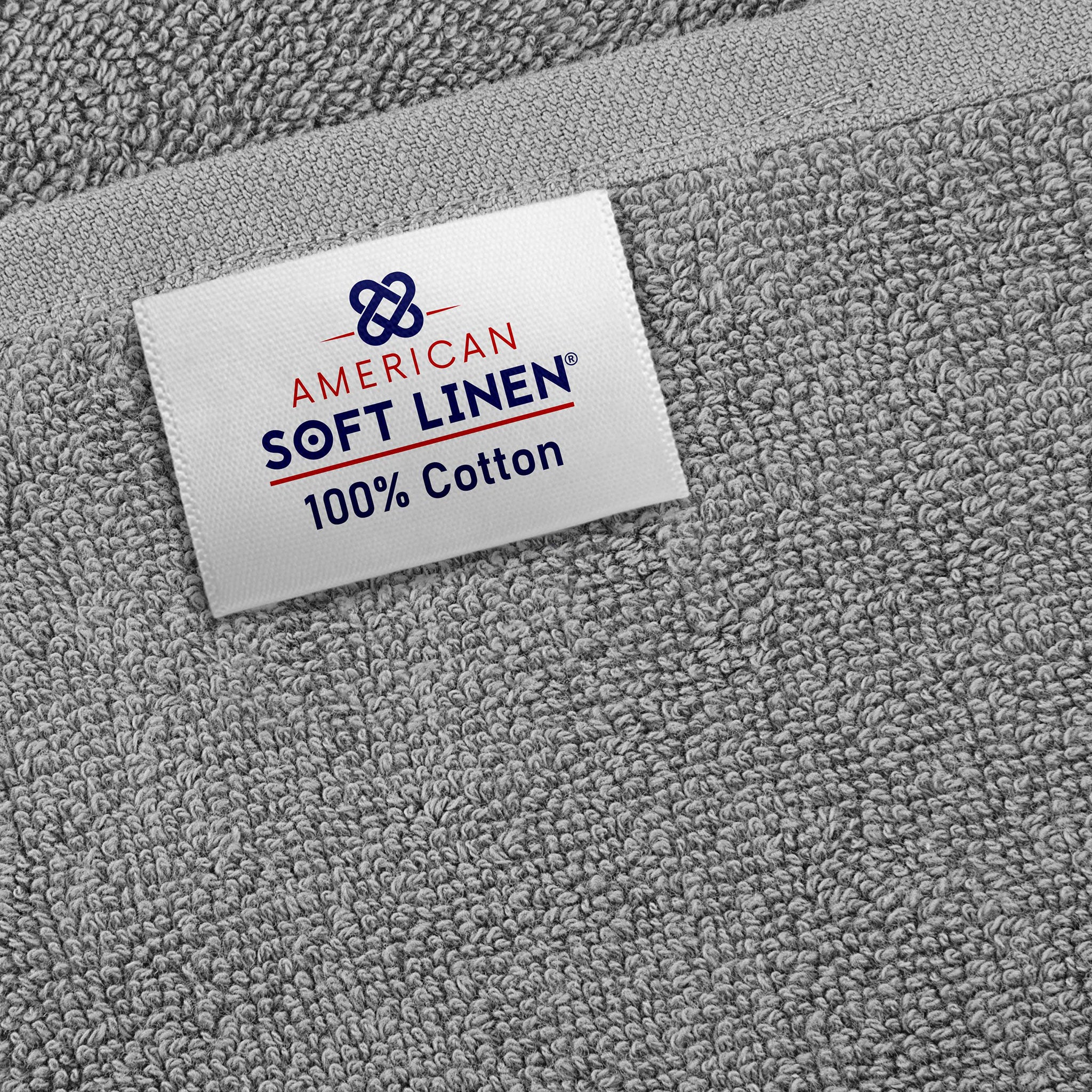 American-softlinen - 40x80 Inch Oversized Bath Sheet Turkish Bath Towel - 12 Piece Case Pack - Rockridge-Gray - 5