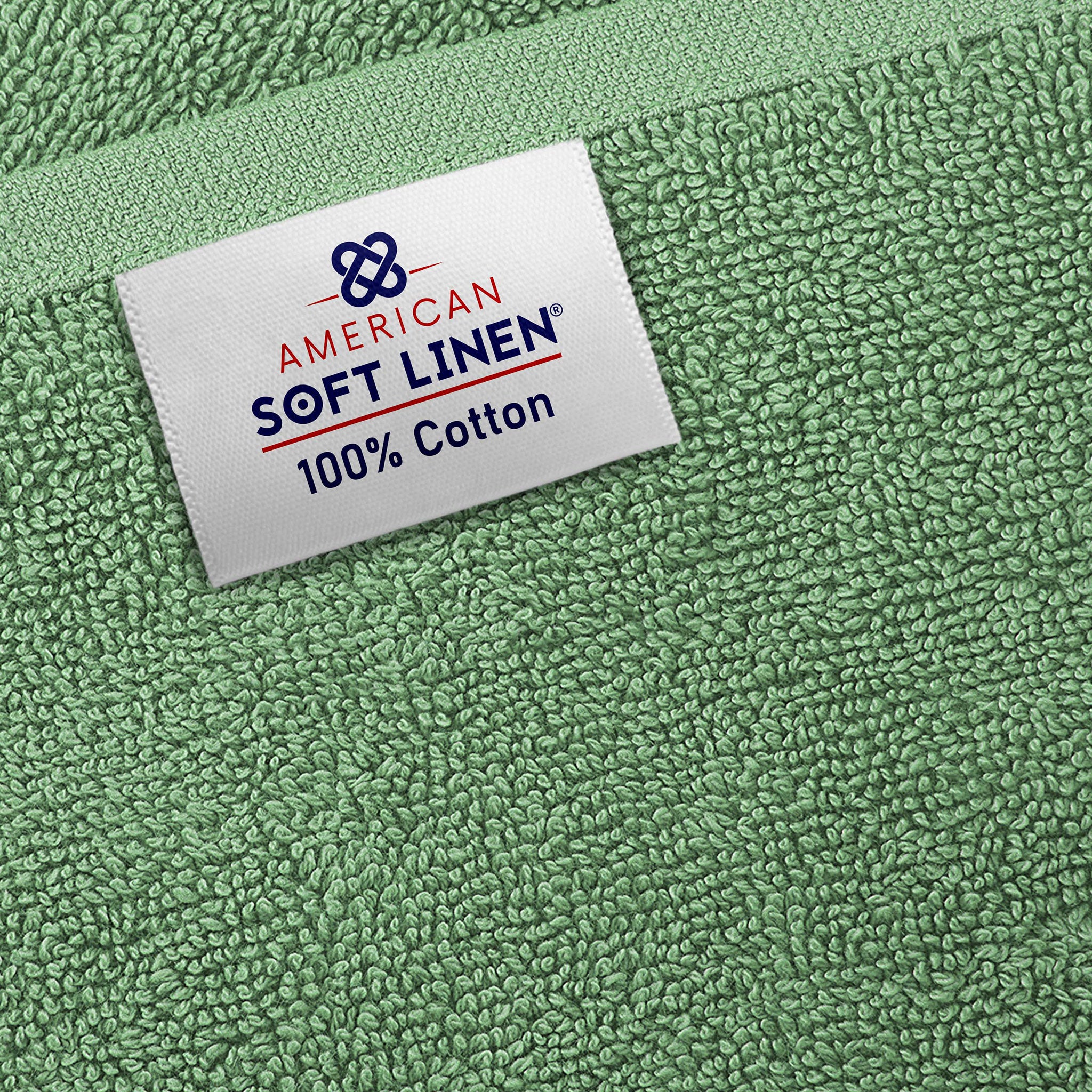 American-softlinen - 40x80 Inch Oversized Bath Sheet Turkish Bath Towel - 12 Piece Case Pack - Sage-Green - 5