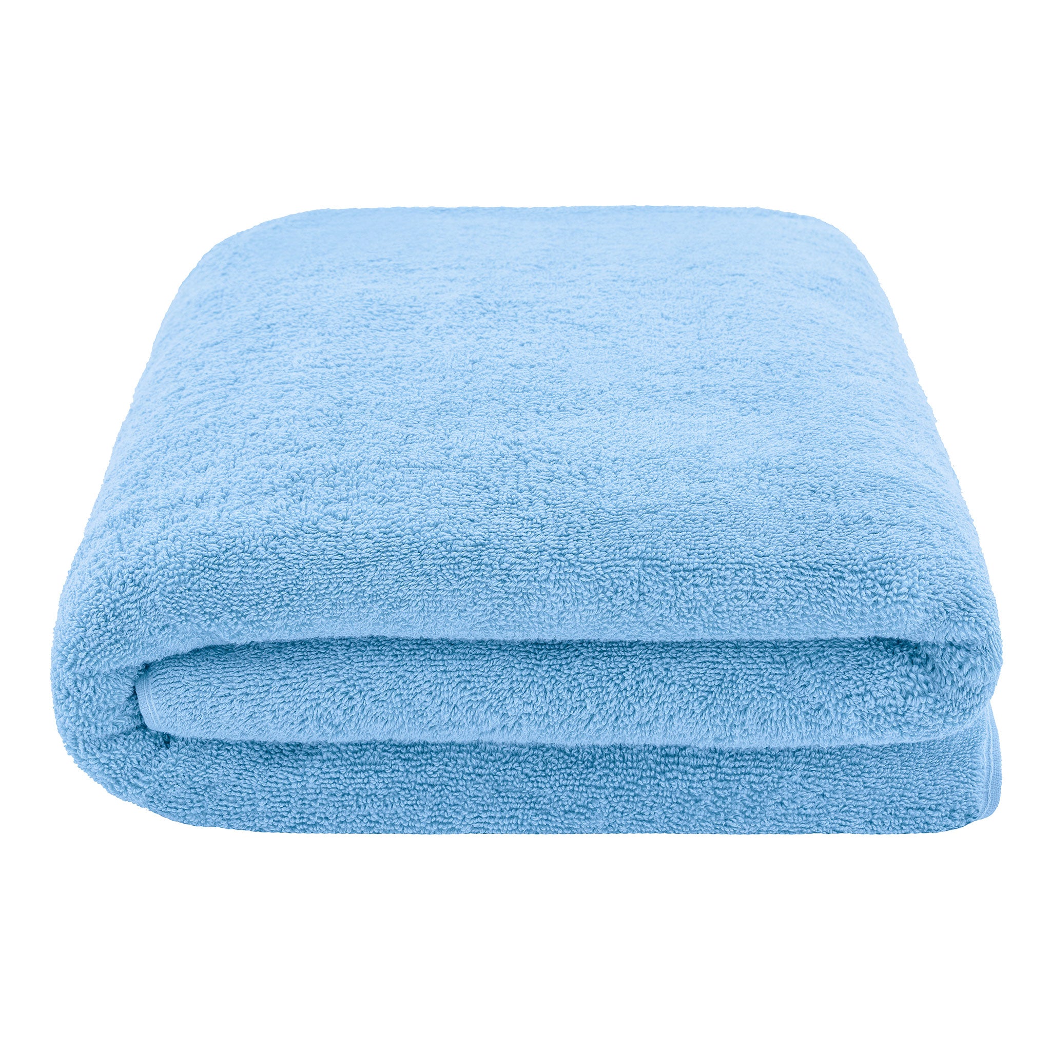 American-softlinen - 40x80 Inch Oversized Bath Sheet Turkish Bath Towel - 12 Piece Case Pack - Sky-Blue - 3