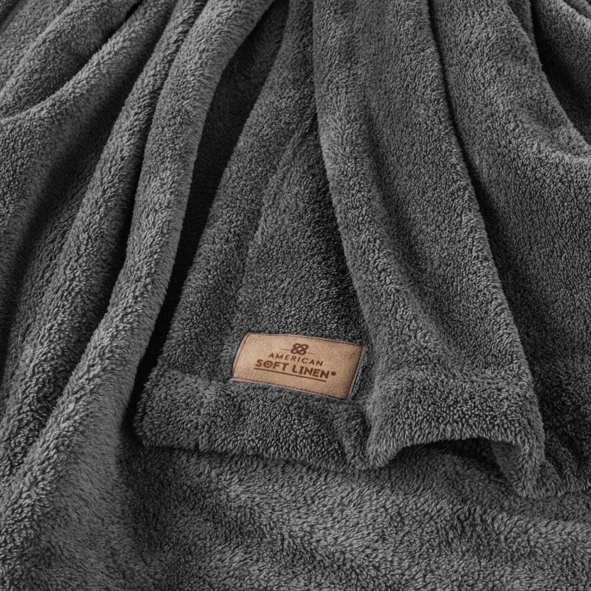 American-softlinen - Bedding Fleece Blanket - Wholesale - 9 Set Case Pack - Queen Size 85x90 inches - Gray - 4