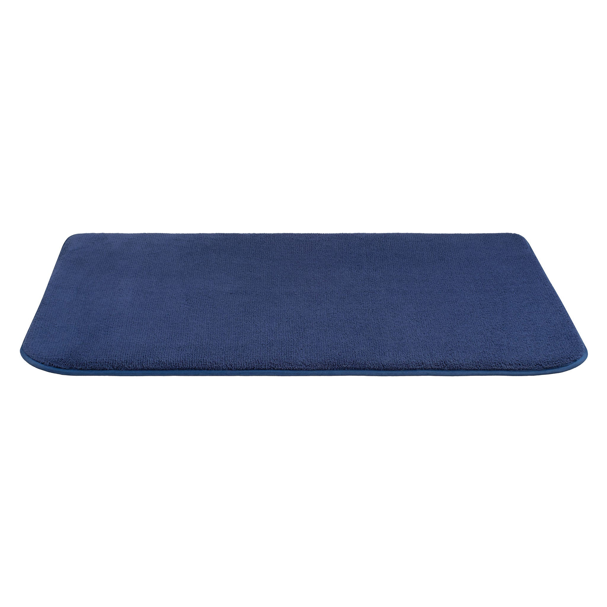 American-softlinen - Fluffy Foamed Non-Slip Bath Rug 21x32 Inch - 18 Set Case Pack - Navy-Blue - 6