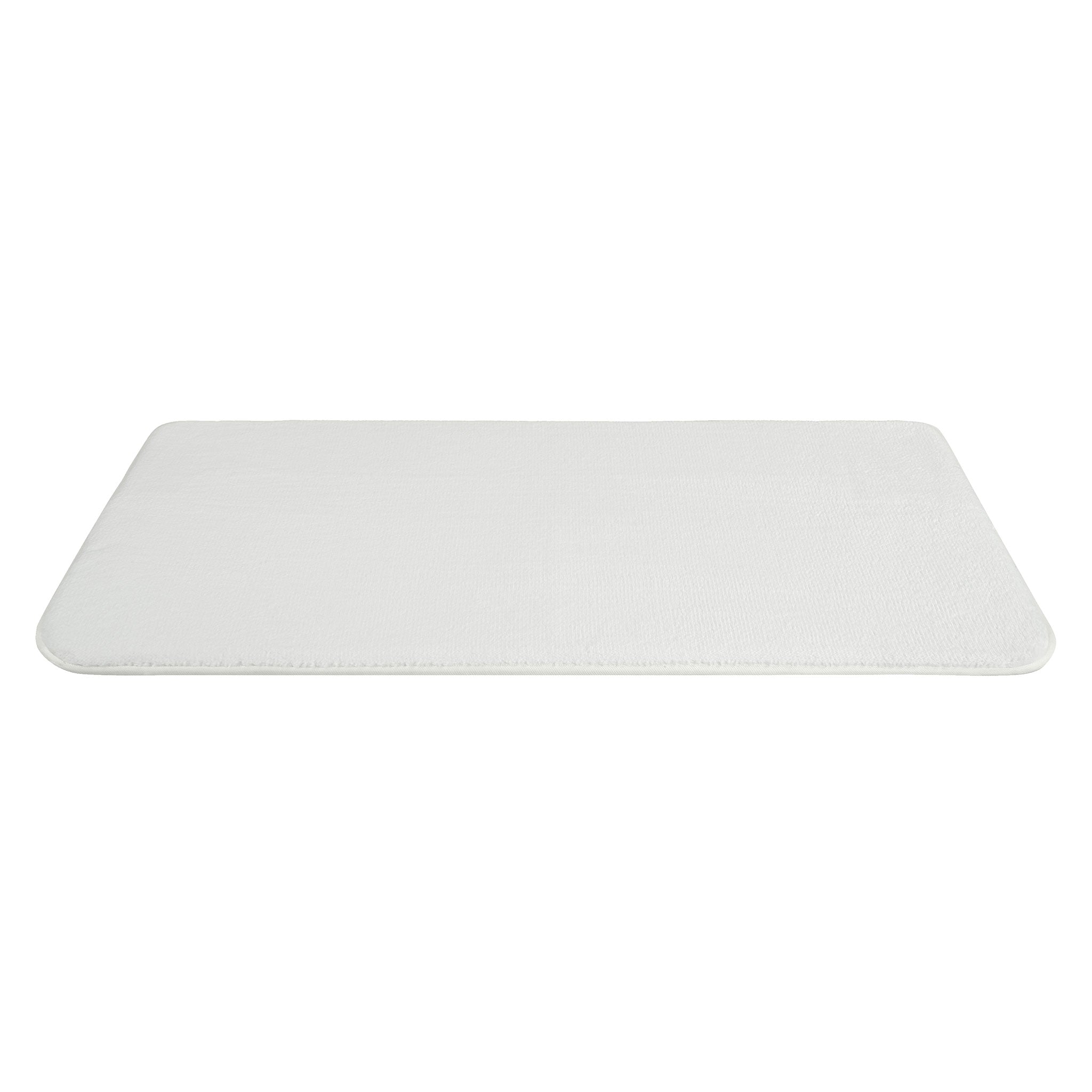 American-softlinen - Fluffy Foamed Non-Slip Bath Rug 21x32 Inch - 18 Set Case Pack - White - 6
