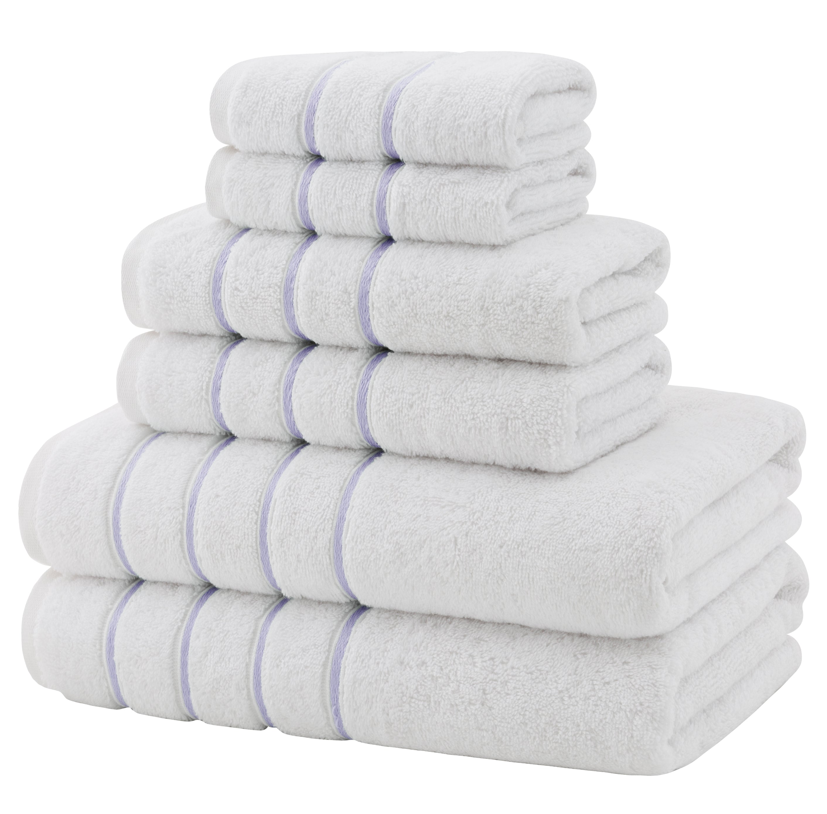 American-softlinen - Salem 6 Piece Turkish Cotton Luxury Towel Set - Lilac - 2