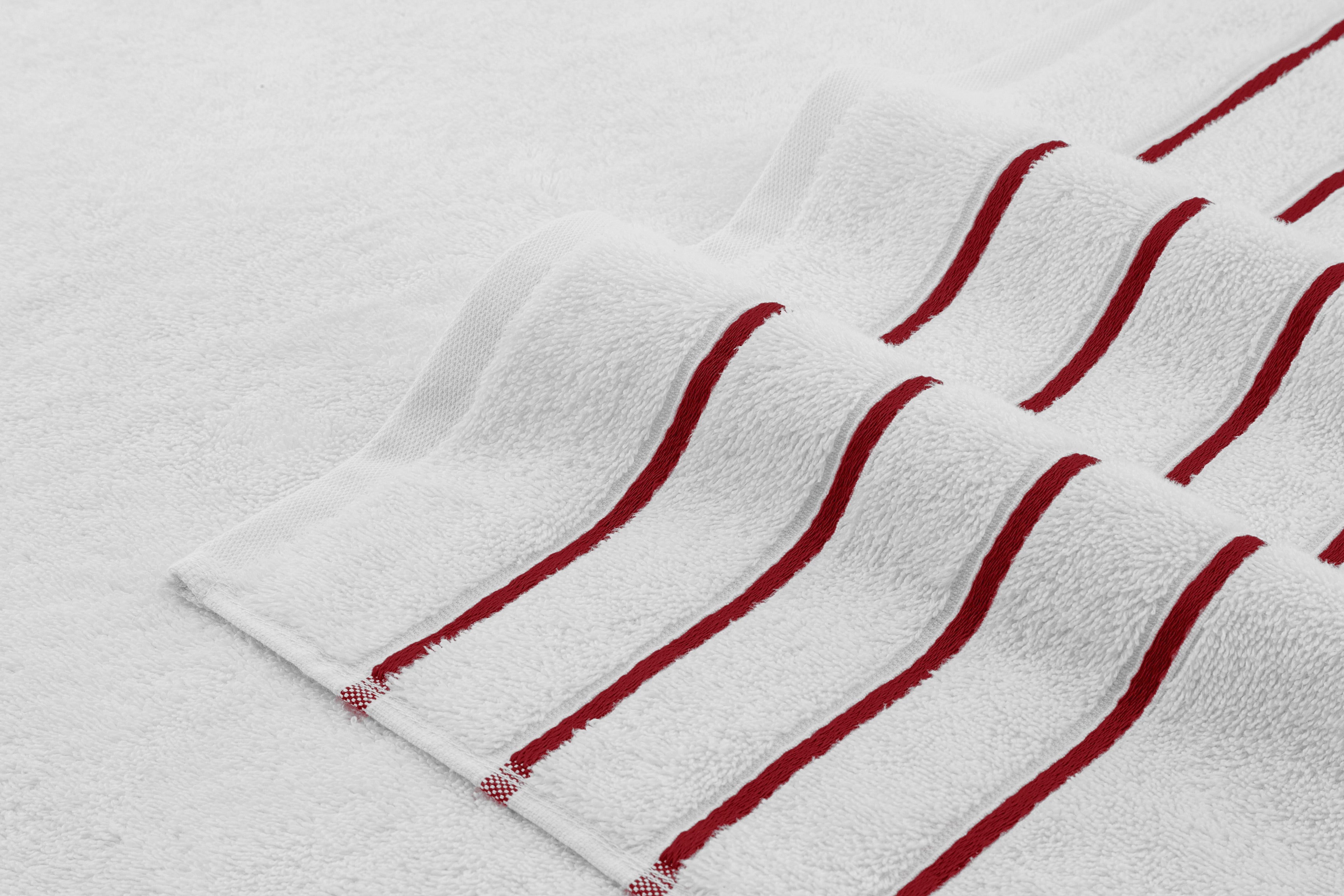 American-softlinen - Salem 6 Piece Turkish Cotton Luxury Towel Set - Bordeaux-Red - 3