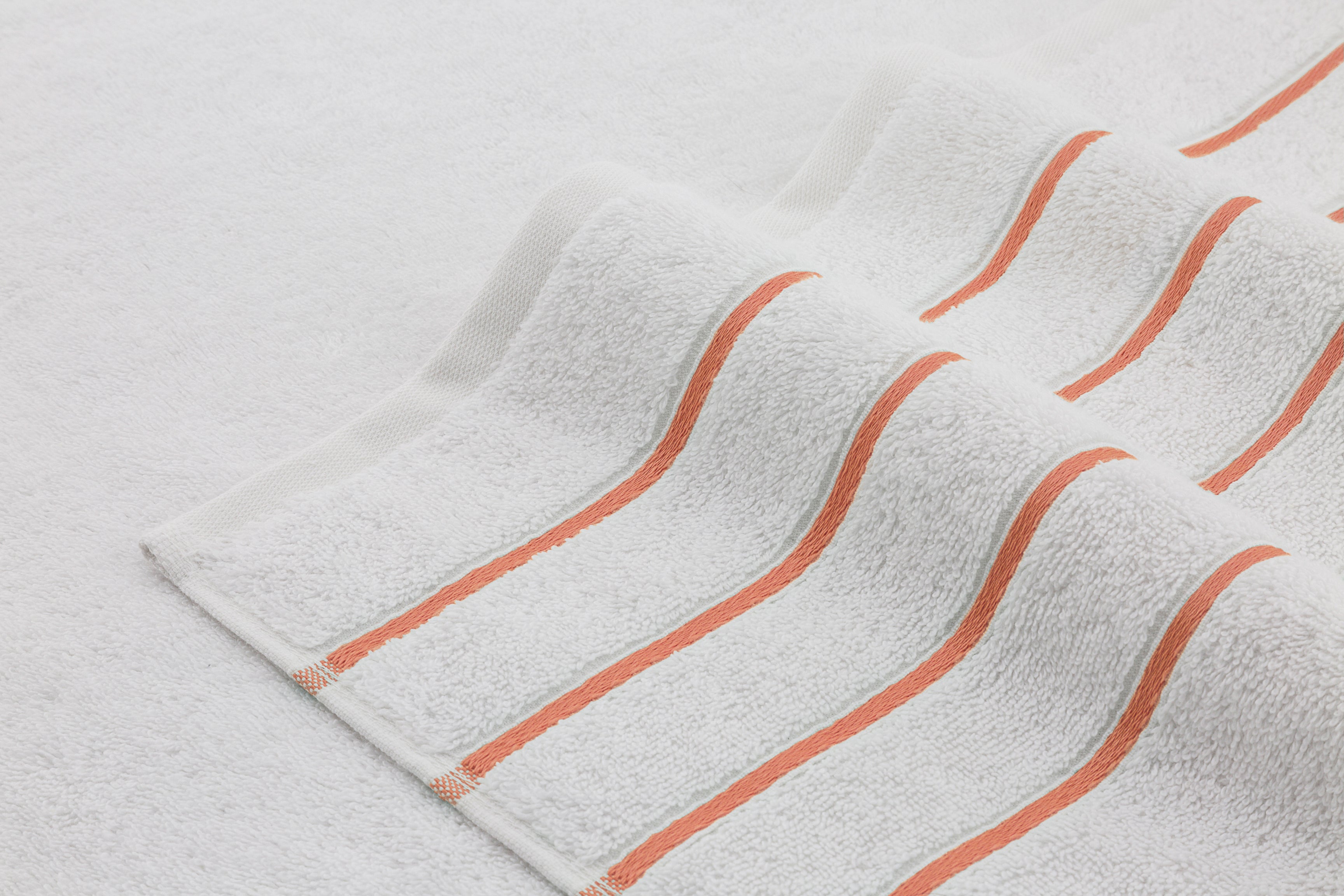 American-softlinen - Salem 6 Piece Turkish Cotton Luxury Towel Set - Malibu-Peach - 3
