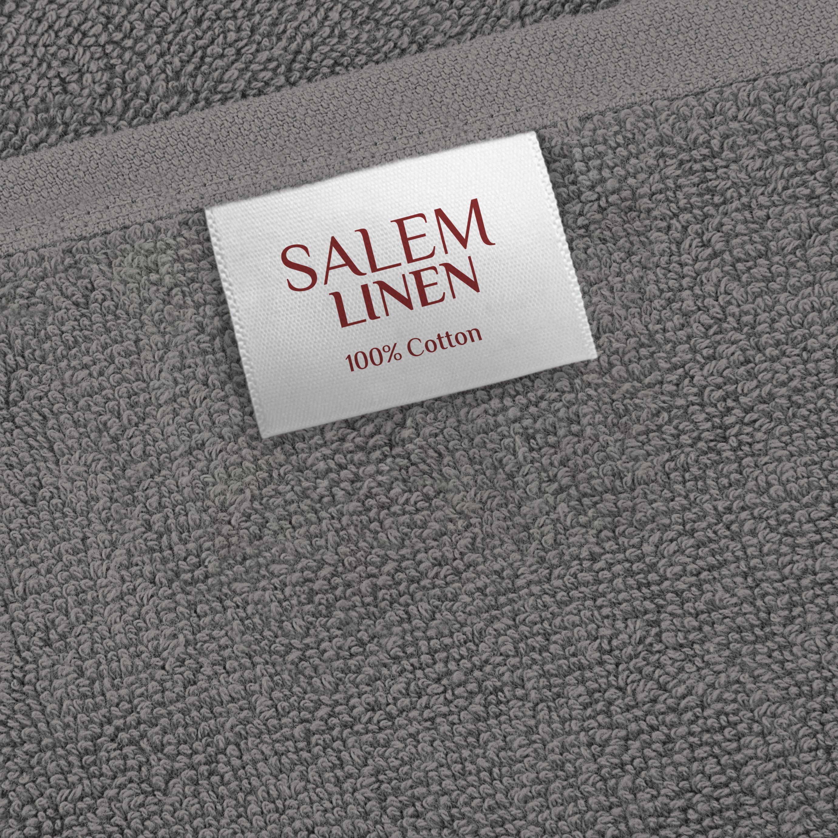 American-softlinen - Salem 6 Piece Turkish Cotton Luxury Towel Set - Gray - 1
