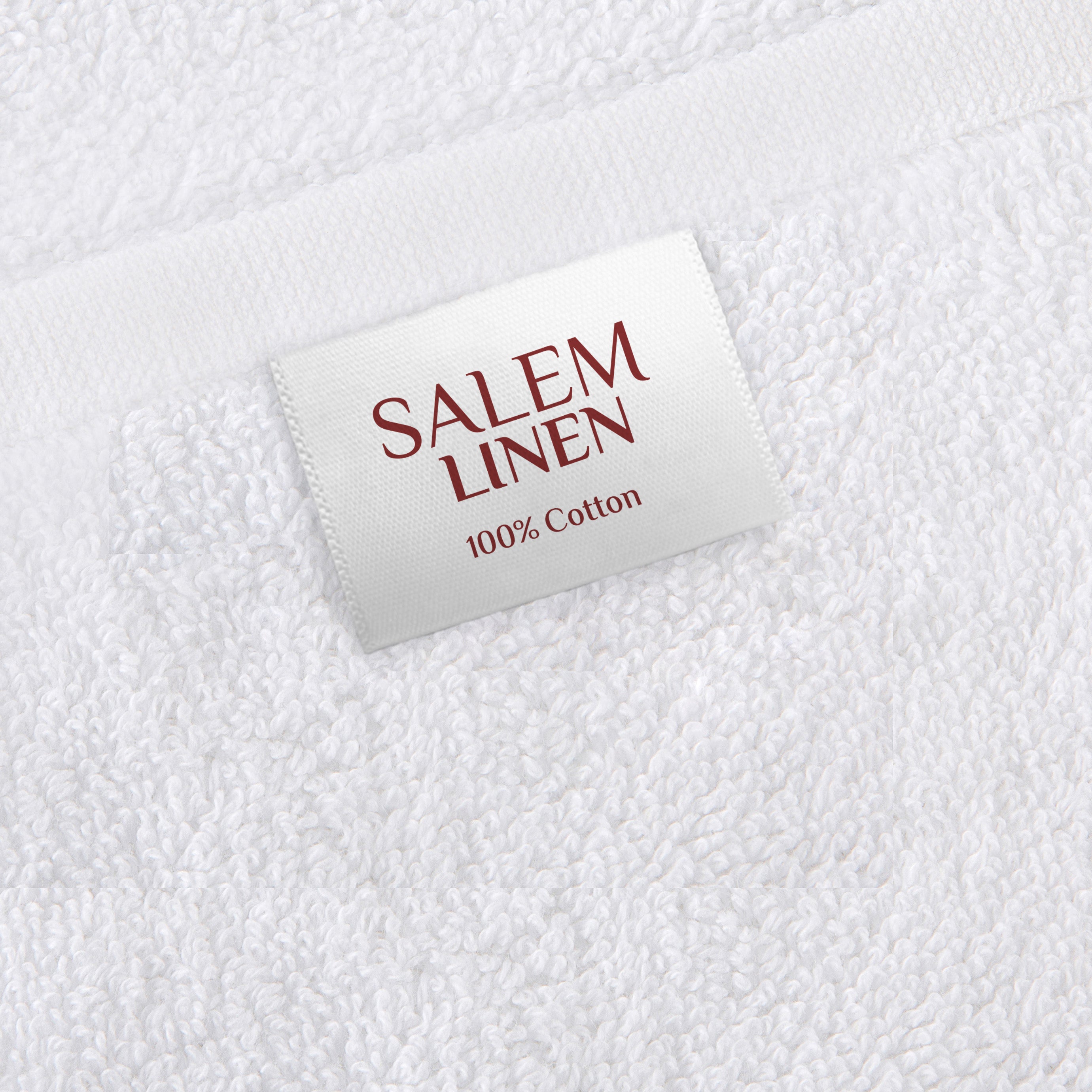 American-softlinen - Salem 6 Piece Turkish Cotton Luxury Towel Set - White - 1