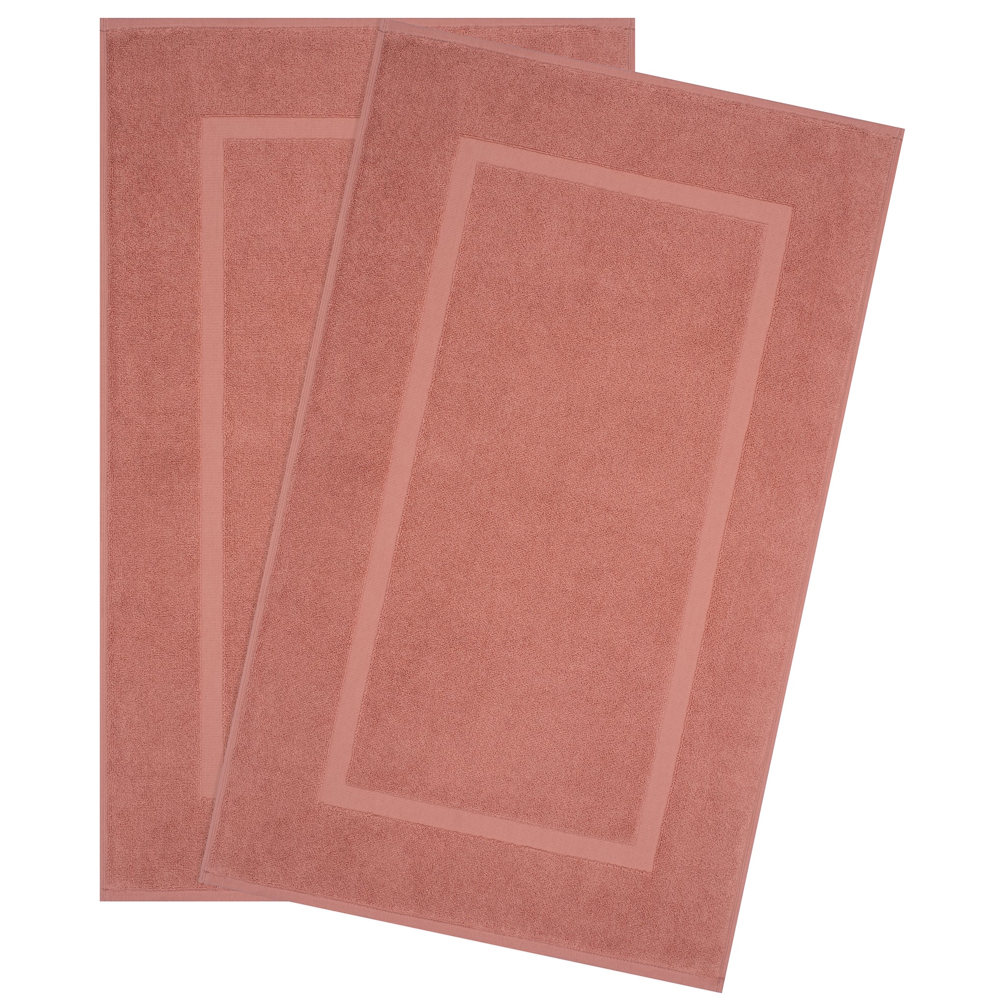 American-softlinen Bekos 100% Cotton Bath Mat Set, 2 Piece 20x34 inches Bath Mats for Bathroom