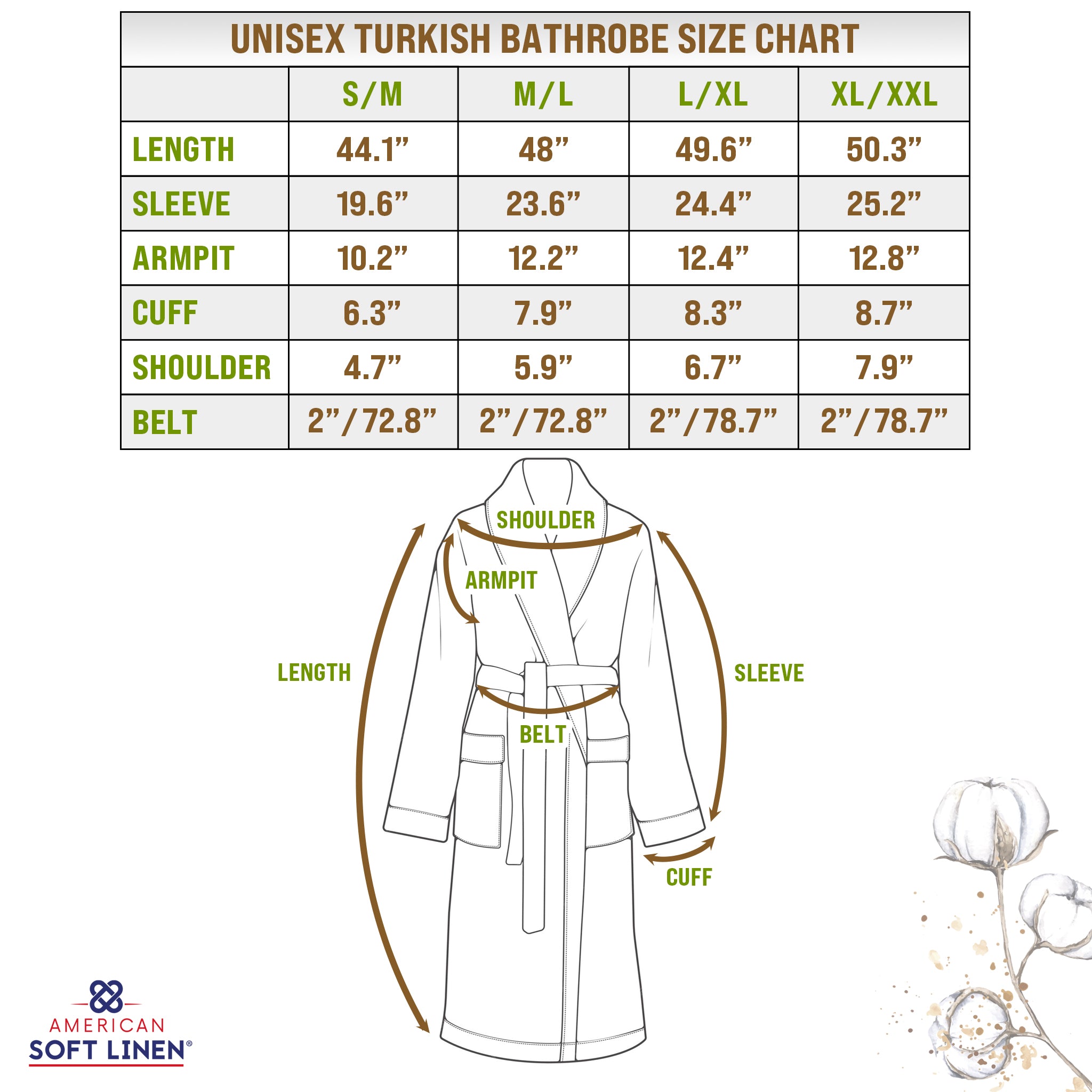 American-softlinen 100% Cotton Waffle Robes for Women and Men, Unisex Waffle Kimono Lounging Bathrobe, 1 Piece Waffle Robe for Couples After Shower