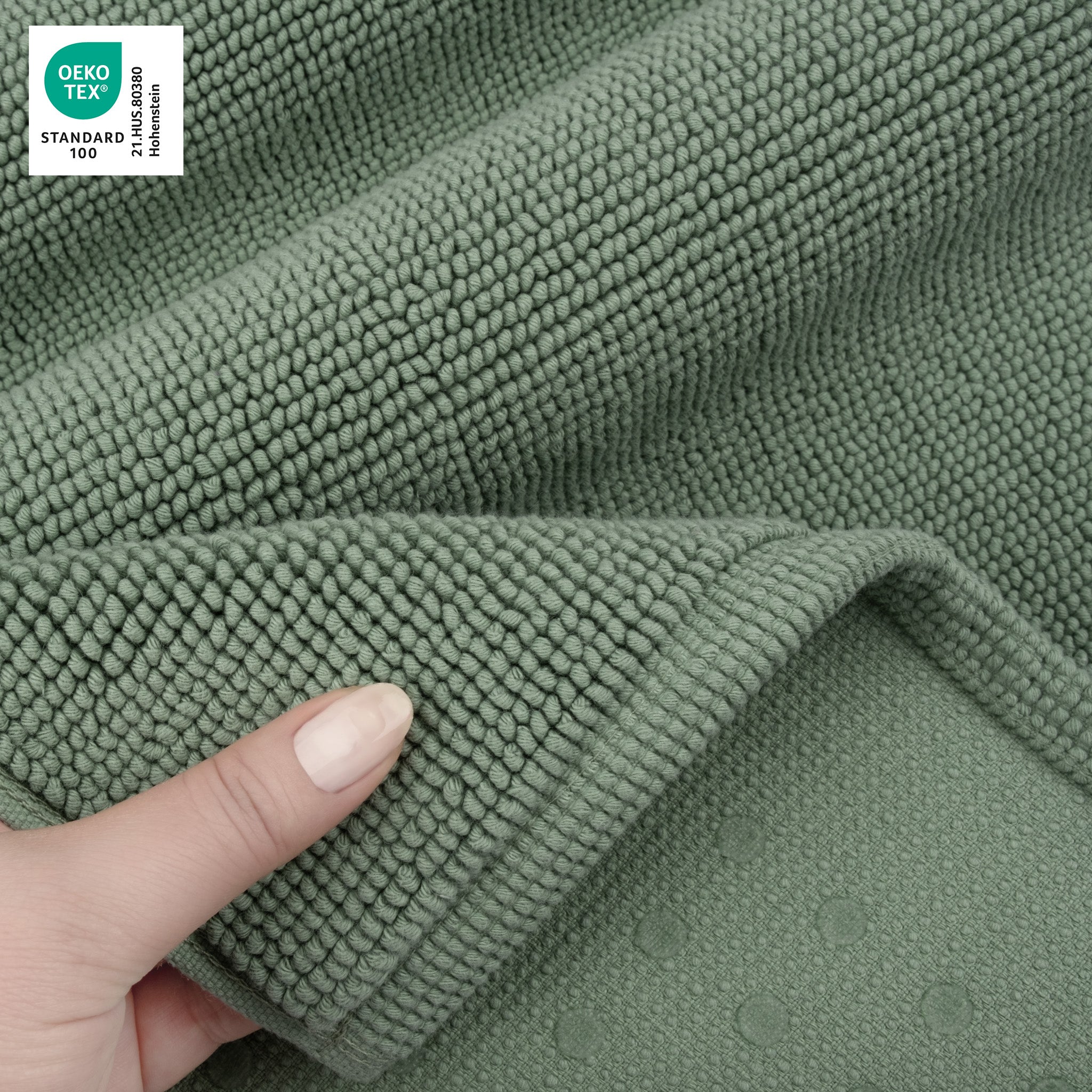 American-softlinen 100% Cotton Bath Mat Rugs, 17x24 inches Slip Resistant Bottom Base Bath Mats for Bathroom