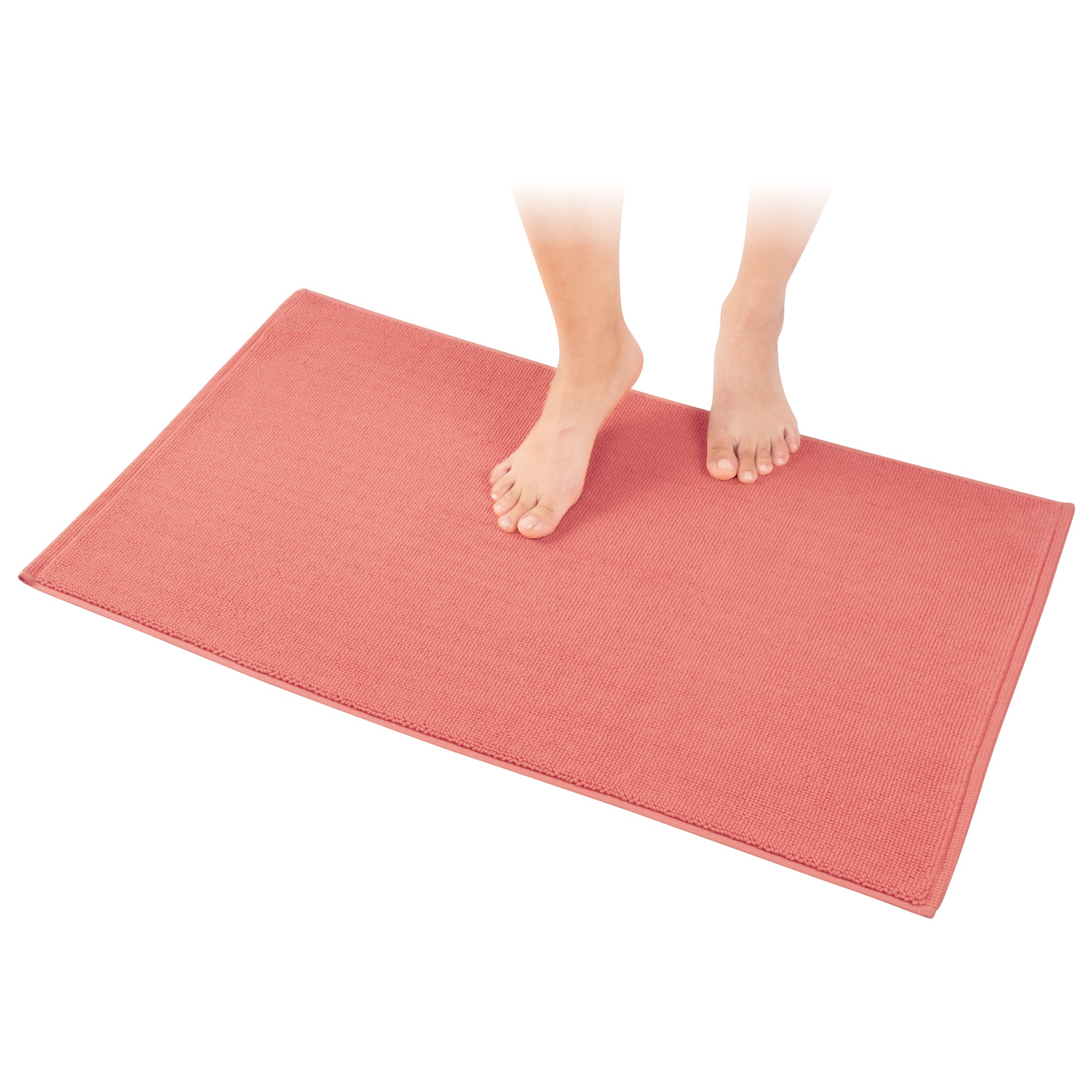 American-softlinen 100% Cotton Bath Mat Rugs, 20x34 inches Slip Resistant Bottom Base Bath Mats for Bathroom