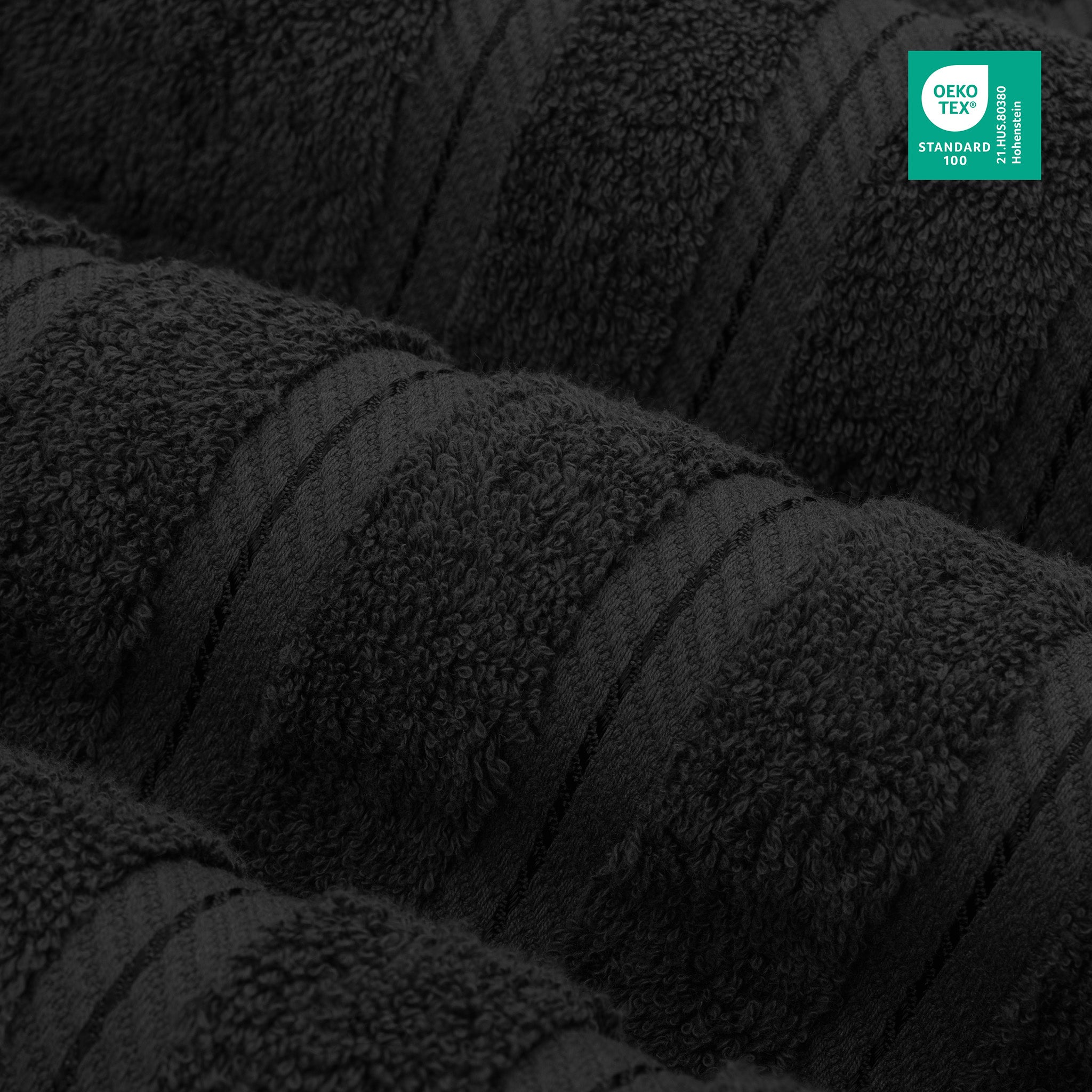 American-softlinen 3 Piece Best Bath Towels Set 100% Cotton Turkish Towels with 20 Different Colors Black-3