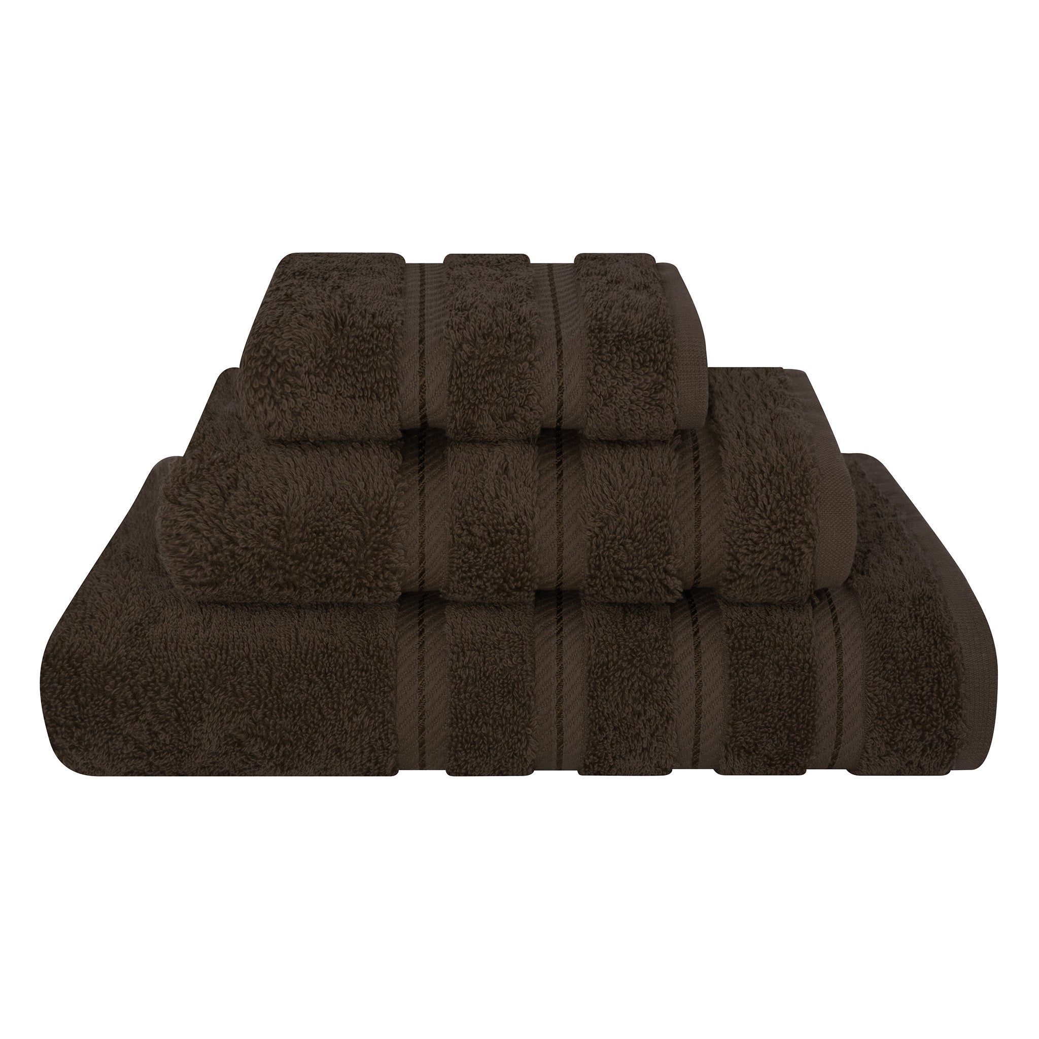 American-softlinen 3 Piece Best Bath Towels Set 100% Cotton Turkish Towels with 20 Different Colors Chocolate-Brown-1