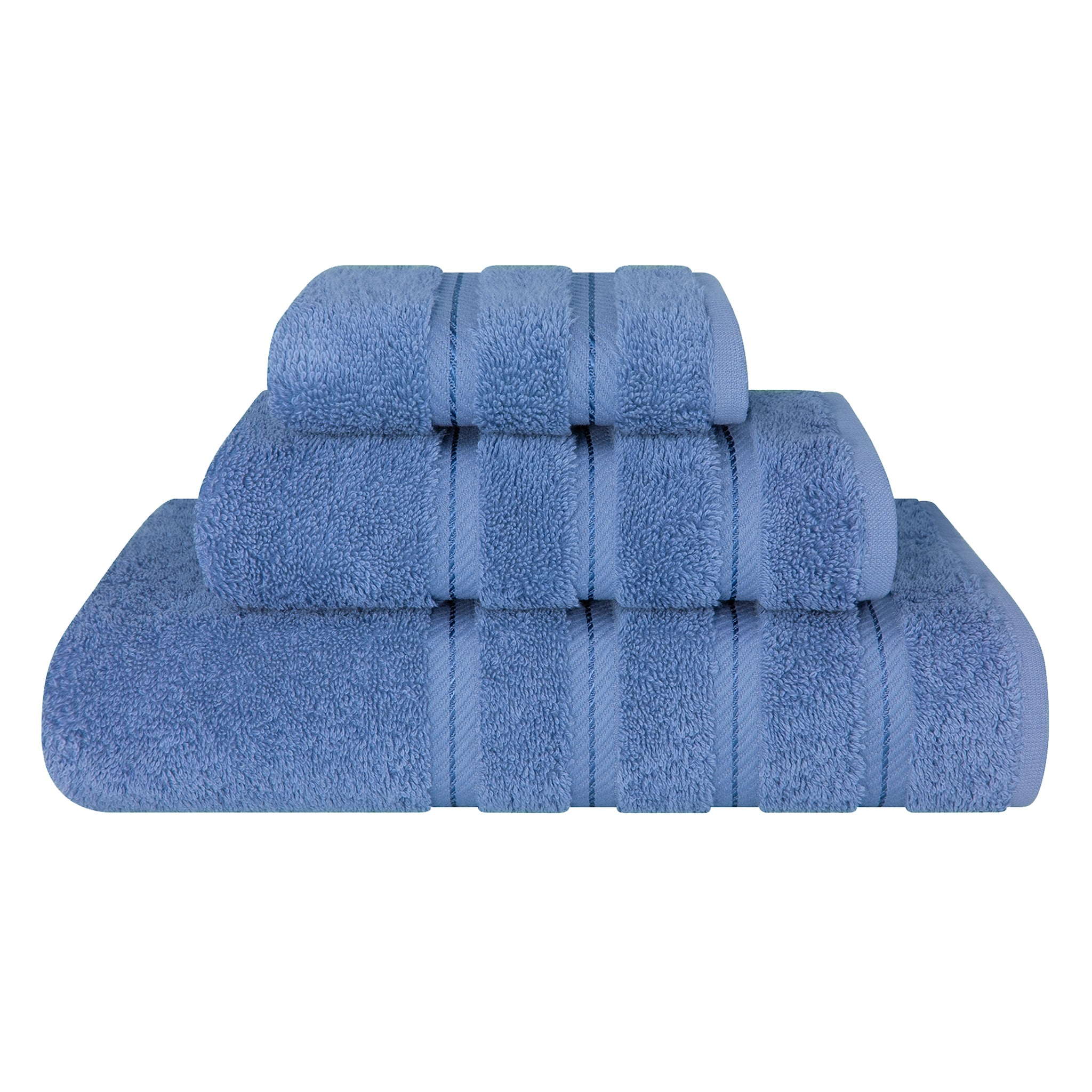 American-softlinen 3 Piece Best Bath Towels Set 100% Cotton Turkish Towels with 20 Different Colors Electric-Blue-1
