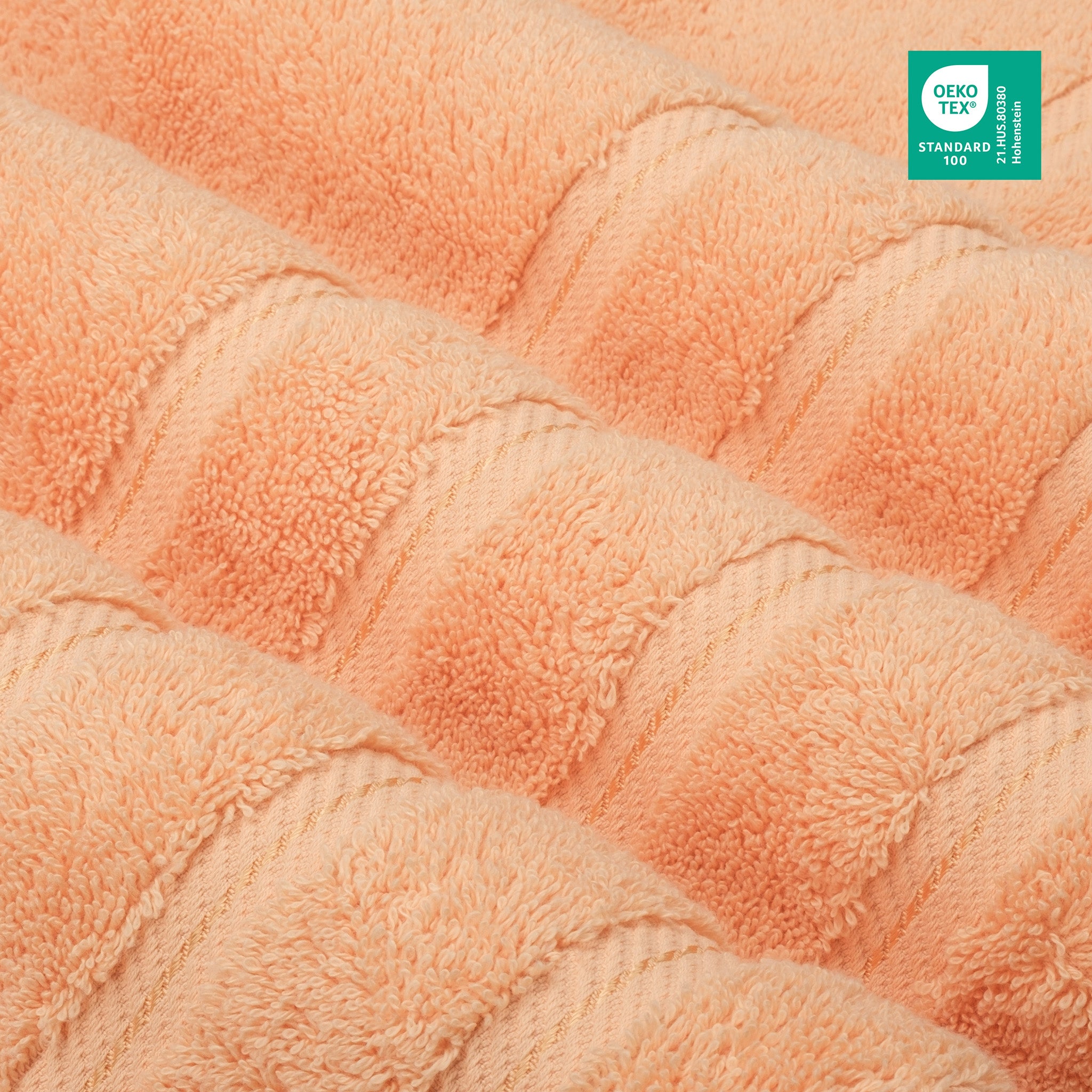 American-softlinen 3 Piece Best Bath Towels Set 100% Cotton Turkish Towels with 20 Different Colors Malibu-Peach-3