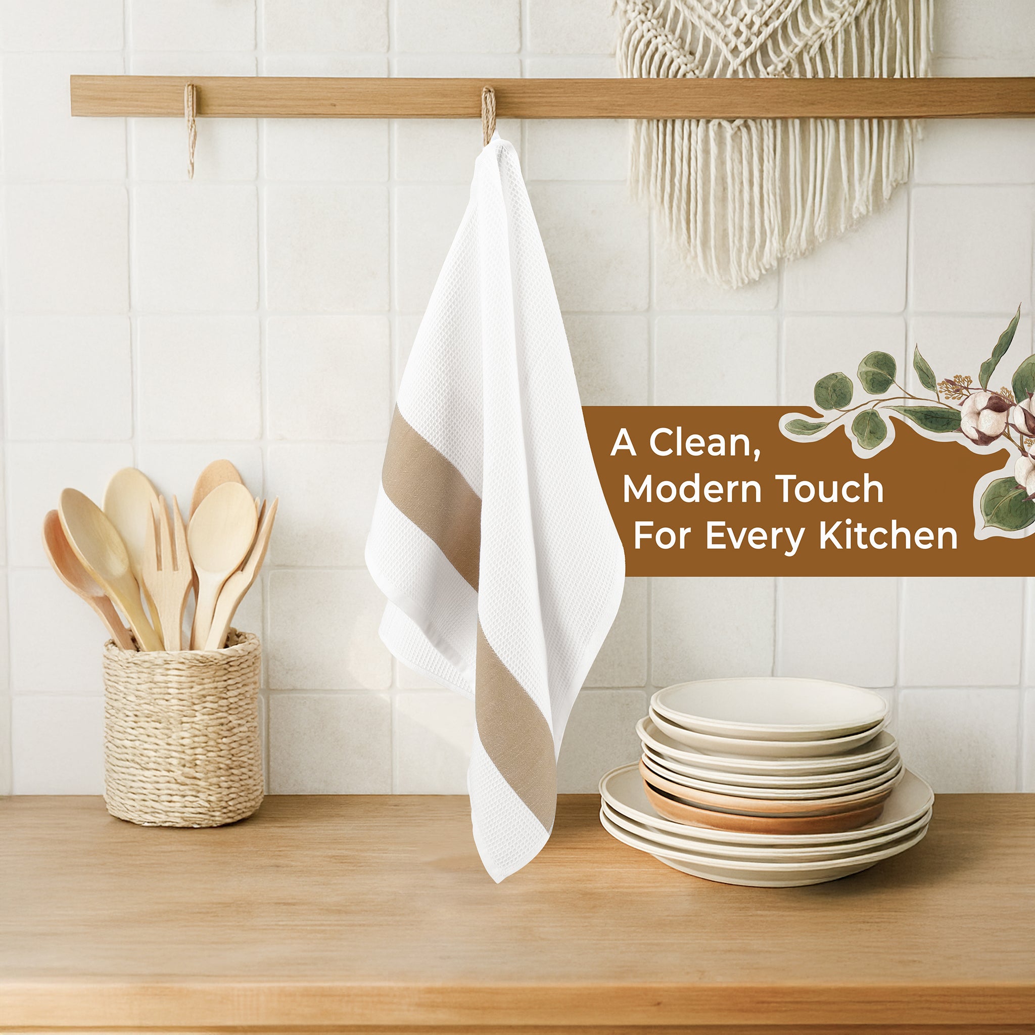 American-softlinen 4 Packed Dish Towels, 100% Cotton Dish Cloths for Kitchen (BEST PRICE💖 )