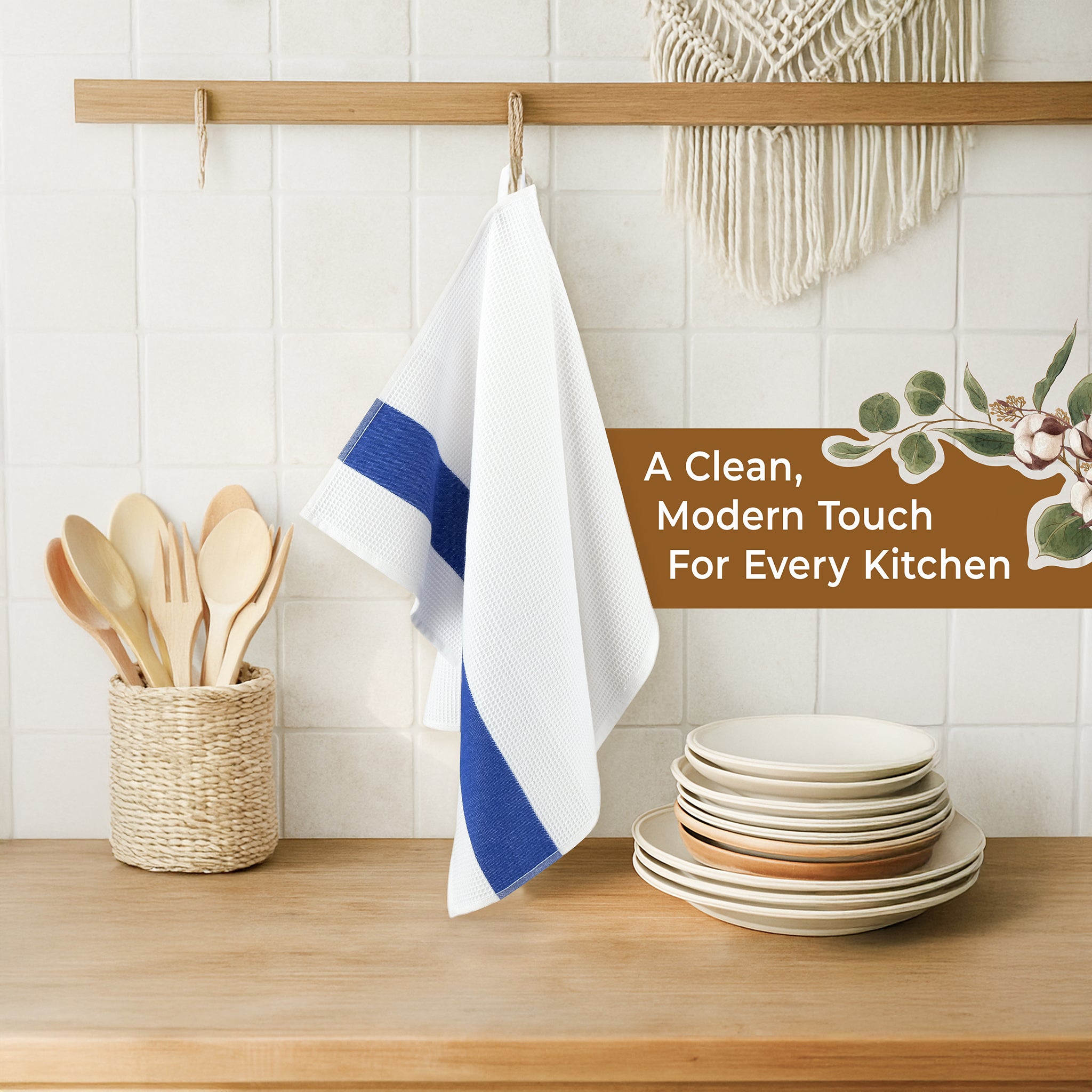 American-softlinen 4 Packed Dish Towels, 100% Cotton Dish Cloths for Kitchen (BEST PRICE💖 )