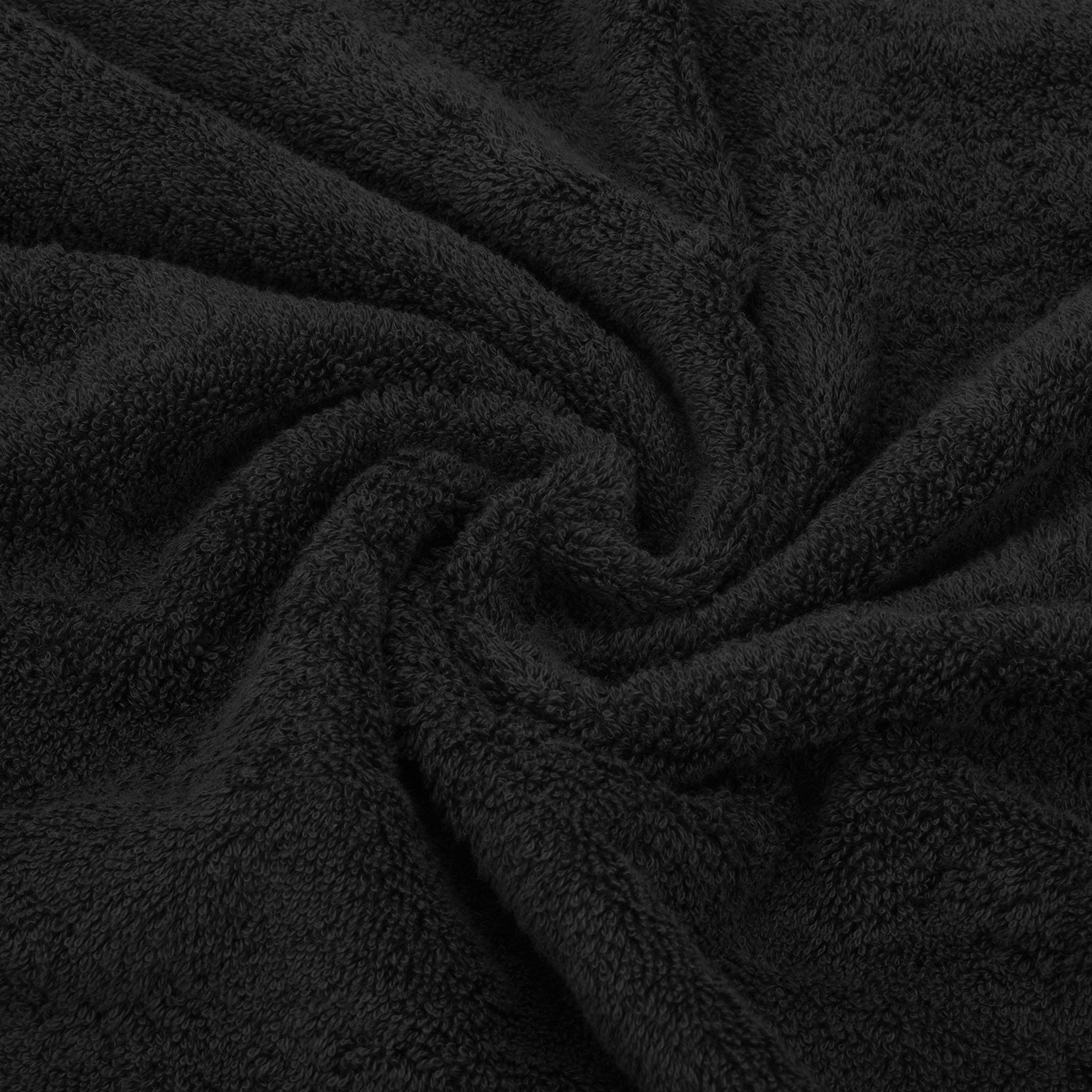 American-softlinen 6 Piece Best Bath Towels Set 100% Cotton Turkish Towels with 20 Different Colors Black-7