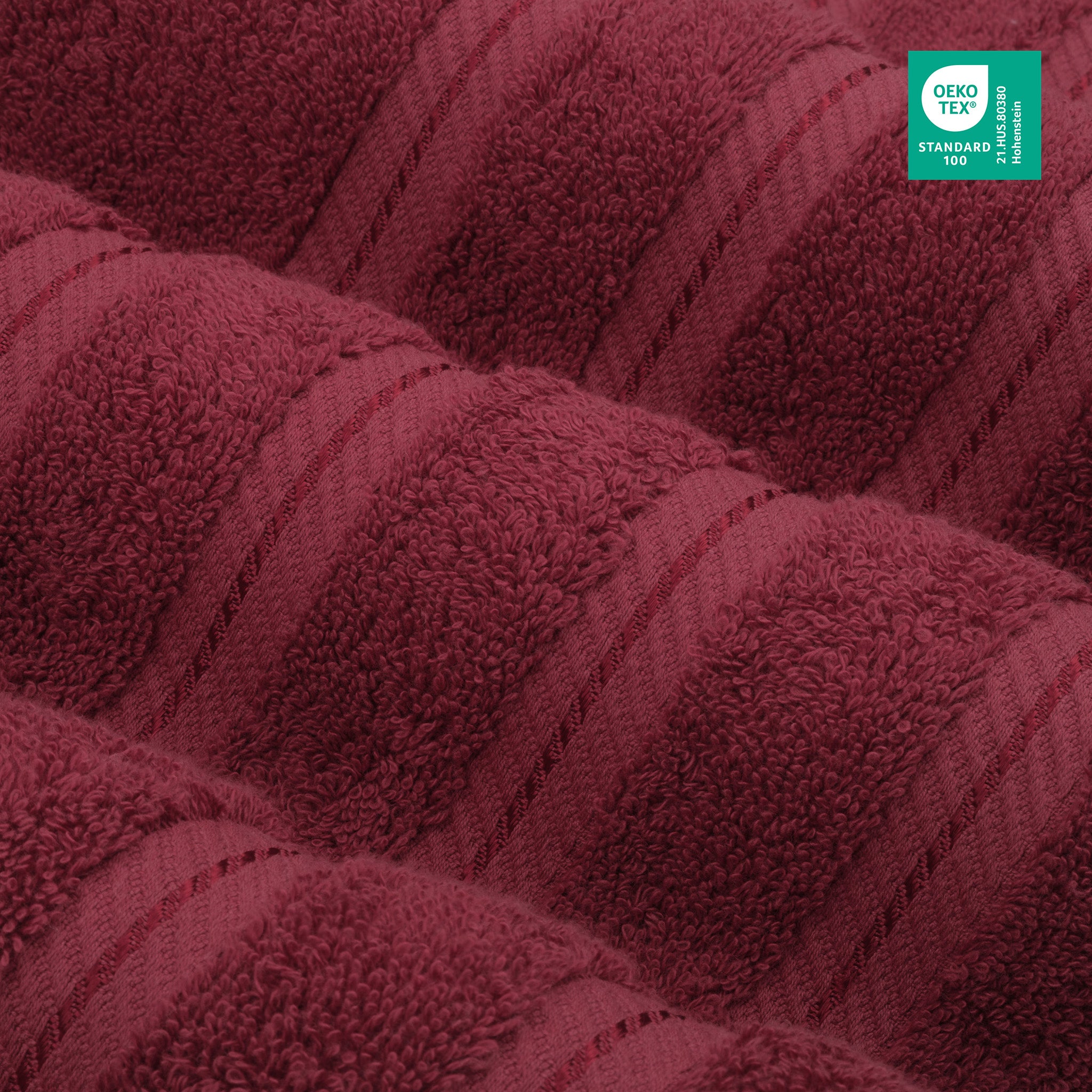 American-softlinen 6 Piece Best Bath Towels Set 100% Cotton Turkish Towels with 20 Different Colors Bordeaux-Red-3