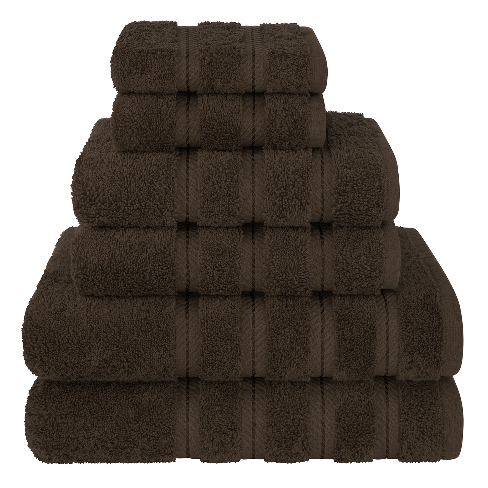 American-softlinen 6 Piece Best Bath Towels Set 100% Cotton Turkish Towels with 20 Different Colors Chocolate-Brown-1